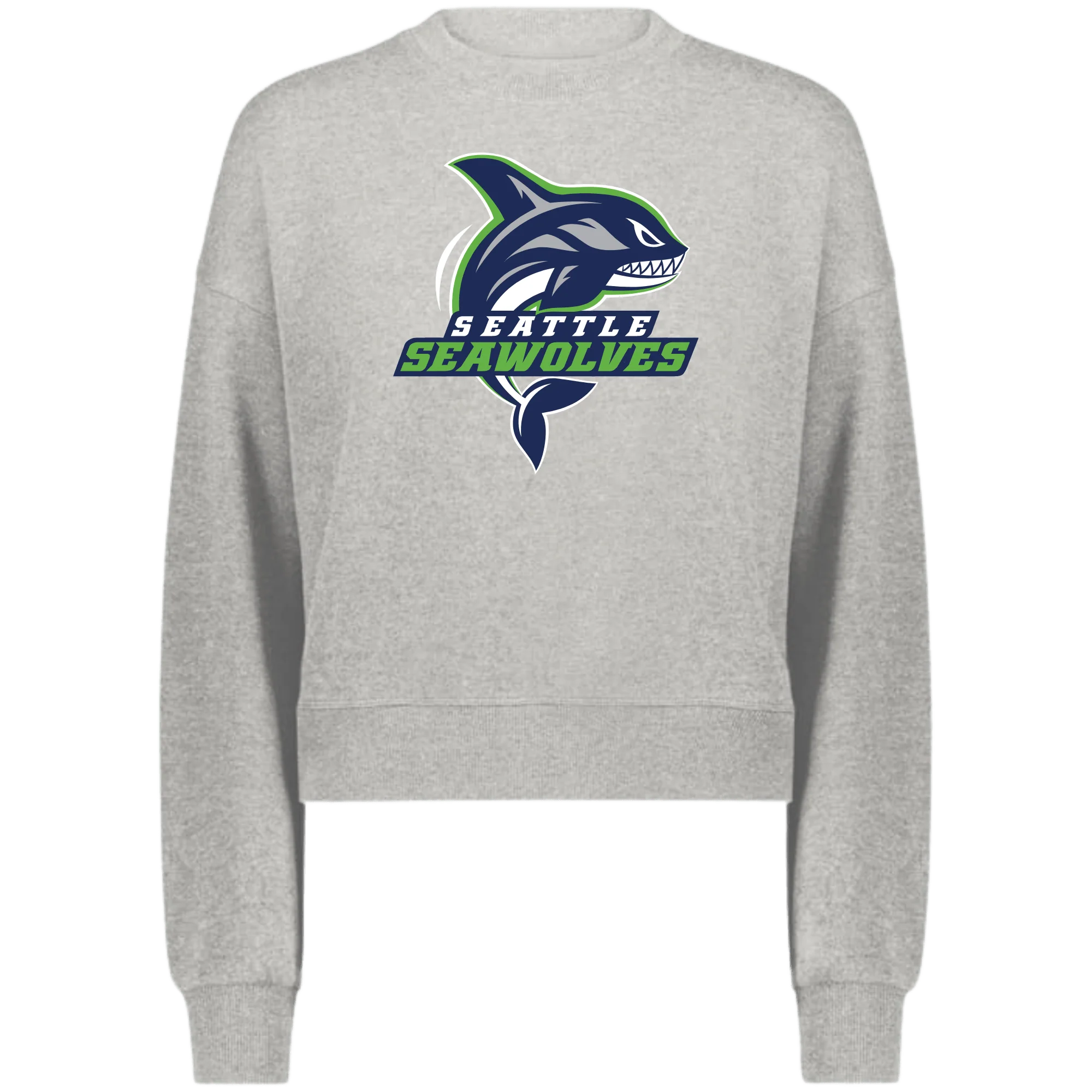 Women's Seattle Seawolves Slouchy Crew Sweatshirt - Image 4