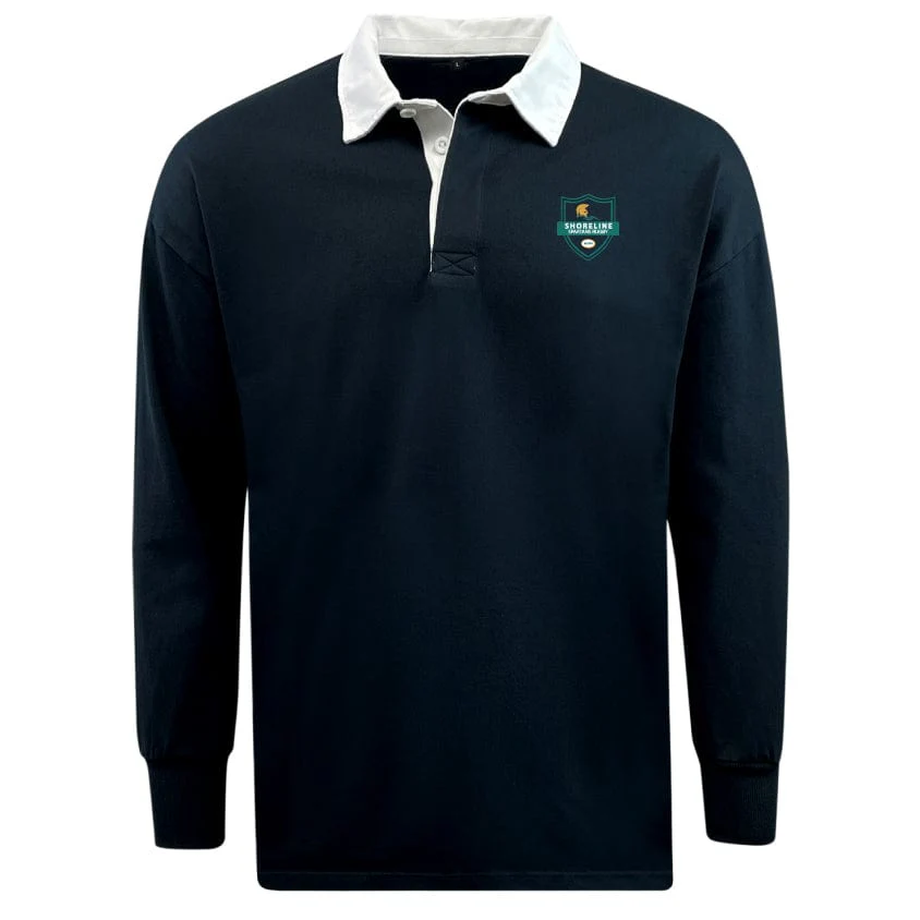 Shoreline Spartans Classic Long Sleeve Solid Rugby Jersey