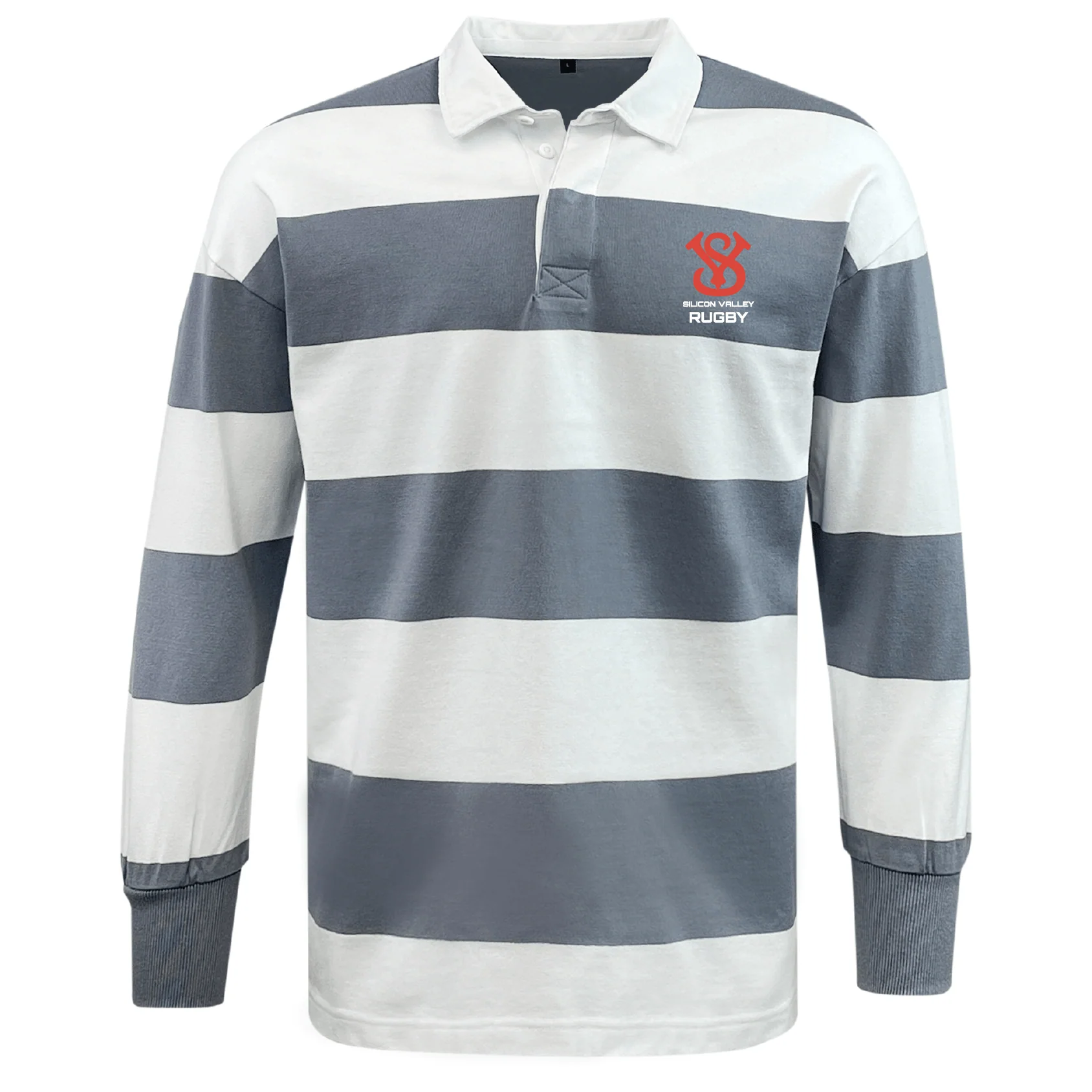Silicon Valley Classic Long Sleeve Hooped Rugby Jersey