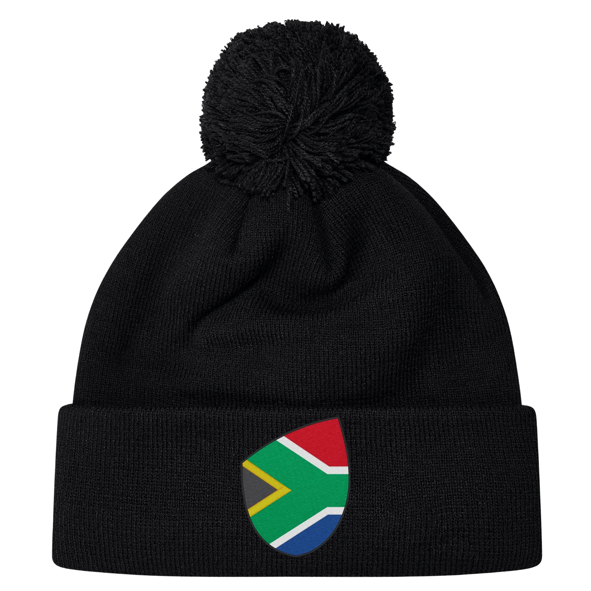South Africa Shield Pom Pom Beanie
