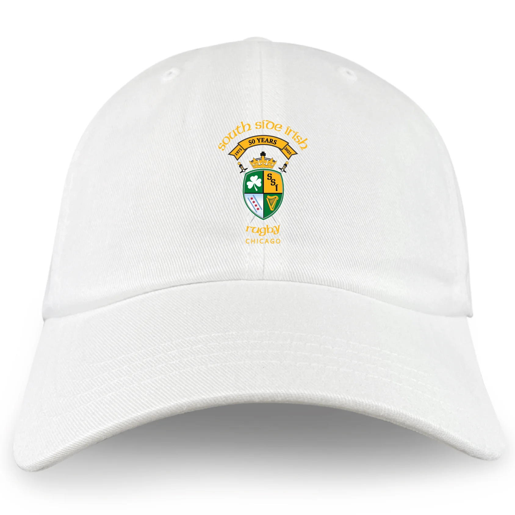 South Side Irish 50th Anniversary Adult Low-Profile Cotton Twill Dad Cap - Image 3