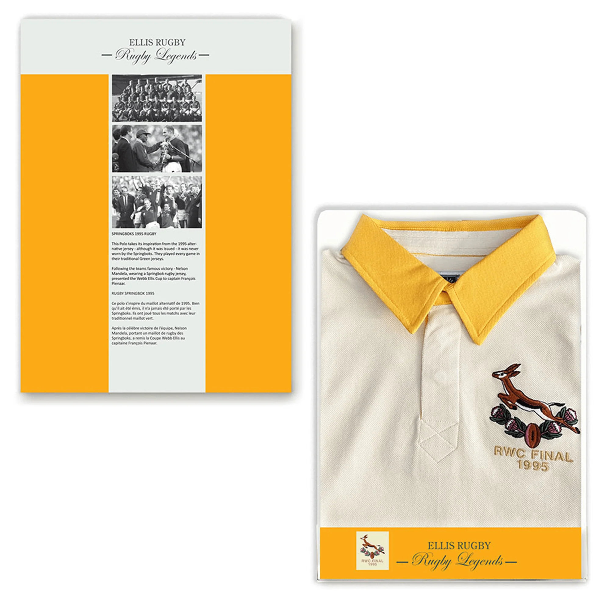 Ellis Rugby Springboks 1995 Vintage Polo - Image 7