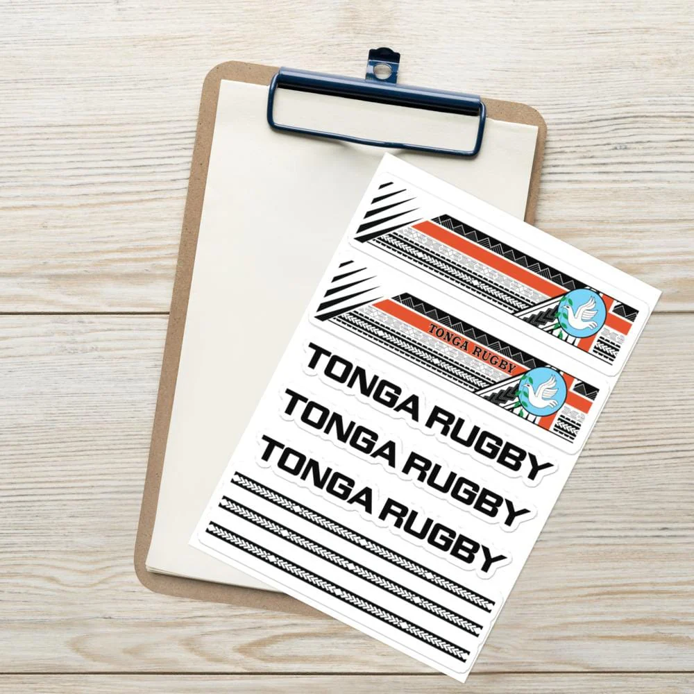 Tonga Rugby Sticker sheet - Image 2