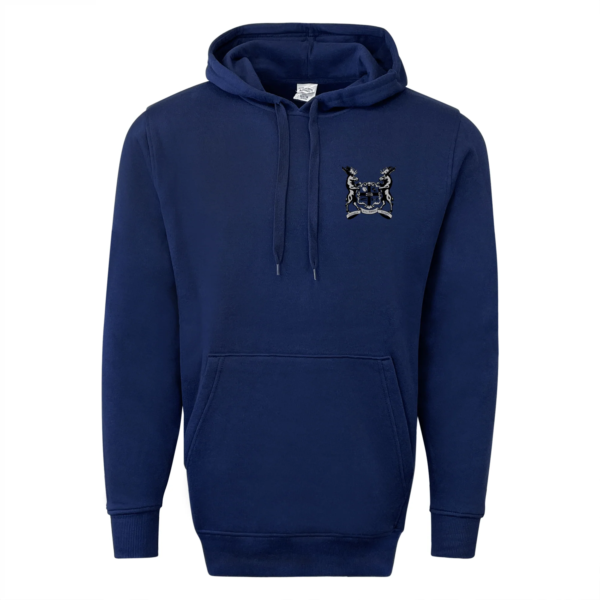 Suffolk Bull Moose Rugby 60/40 Fleece Pullover Hoodie - Image 2