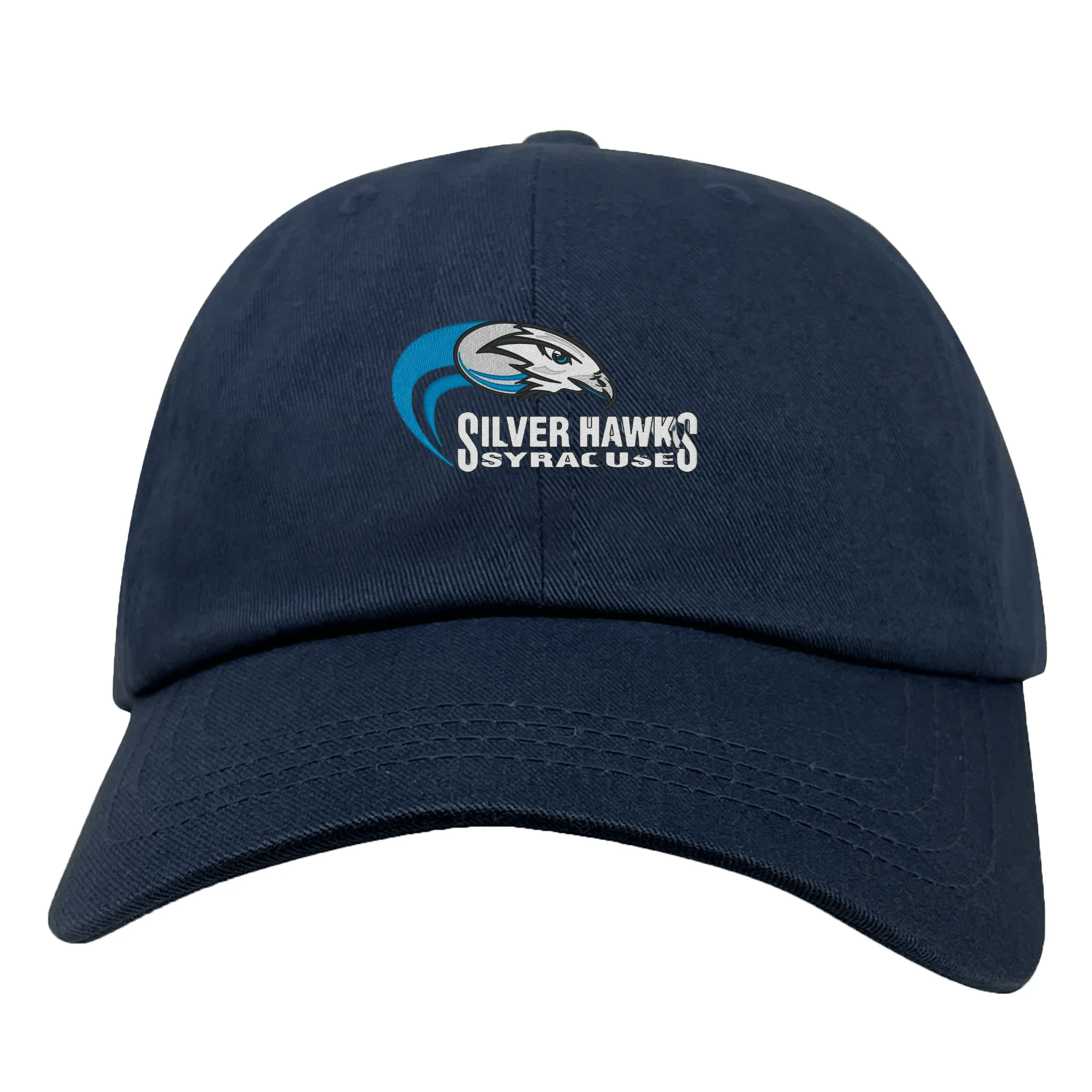 Syracuse Silver Hawks Adult Low-Profile Cotton Twill Dad Cap