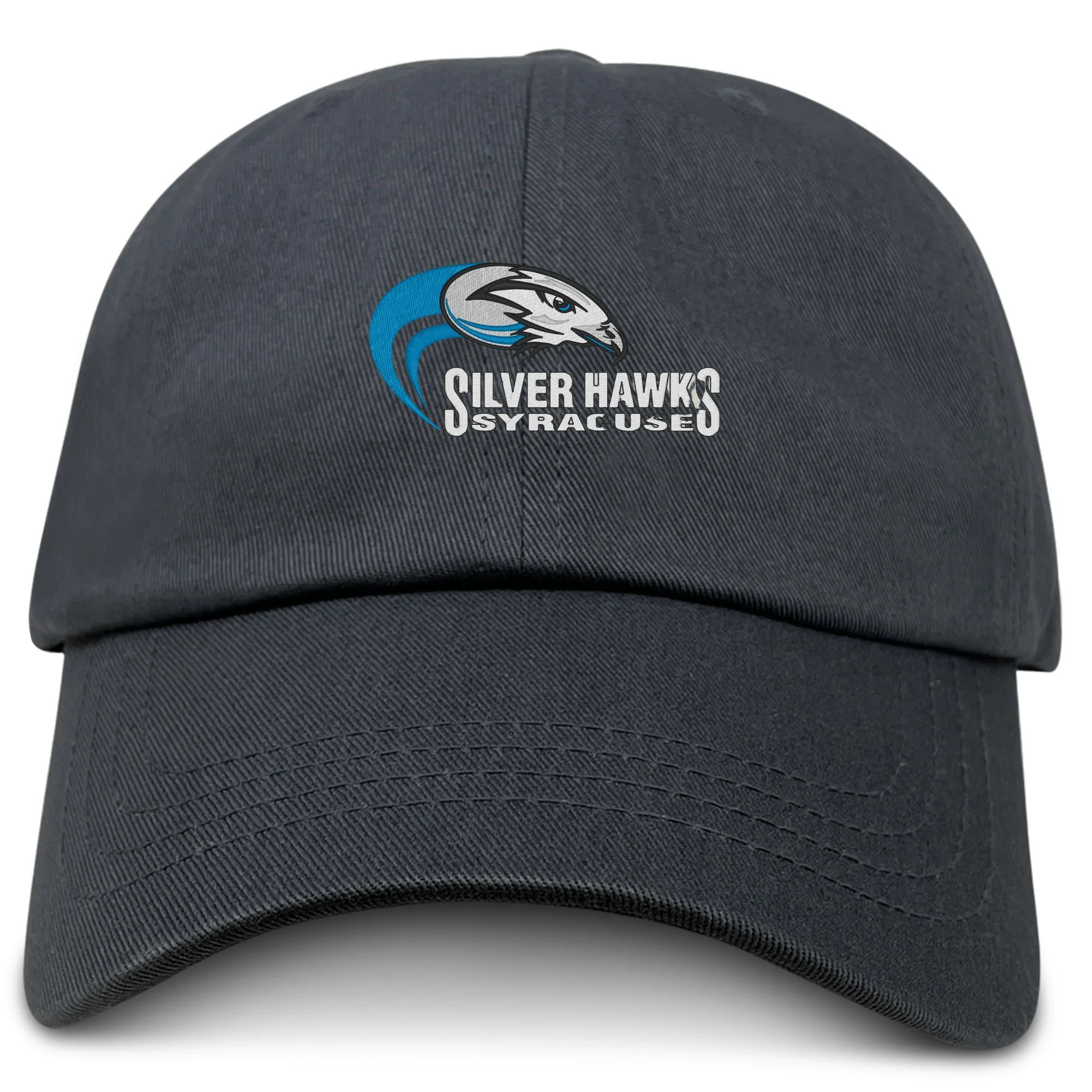 Syracuse Silver Hawks Adult Low-Profile Cotton Twill Dad Cap - Image 2