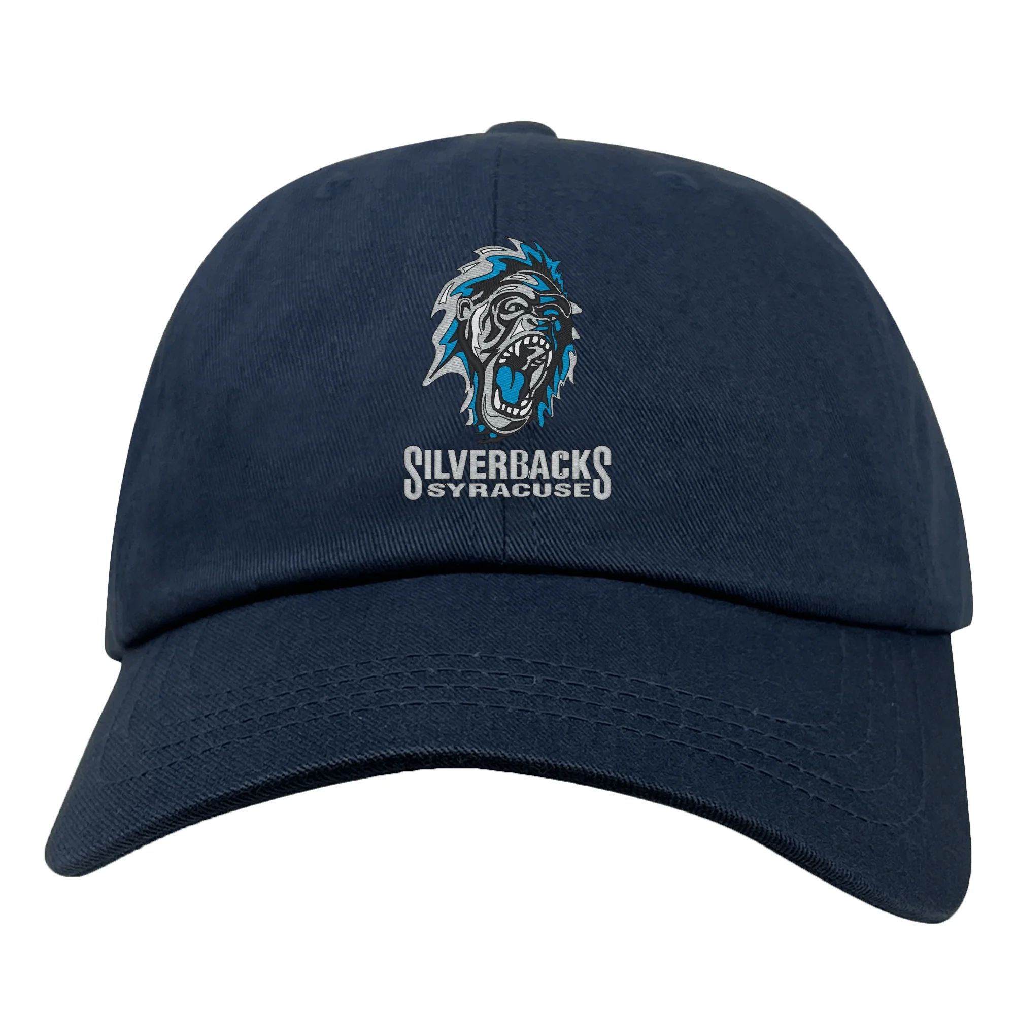 Syracuse Silverbacks Adult Low-Profile Cotton Twill Dad Cap