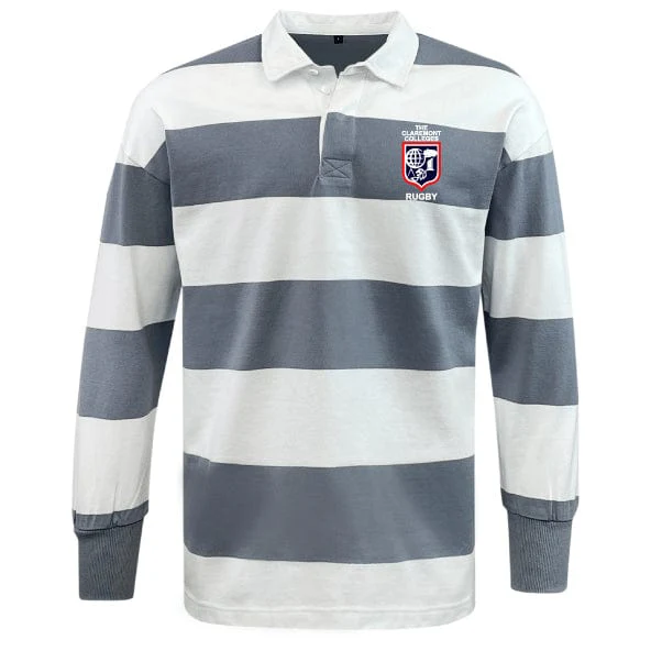 The Claremont Colleges Classic Long Sleeve Hooped Rugby Jersey