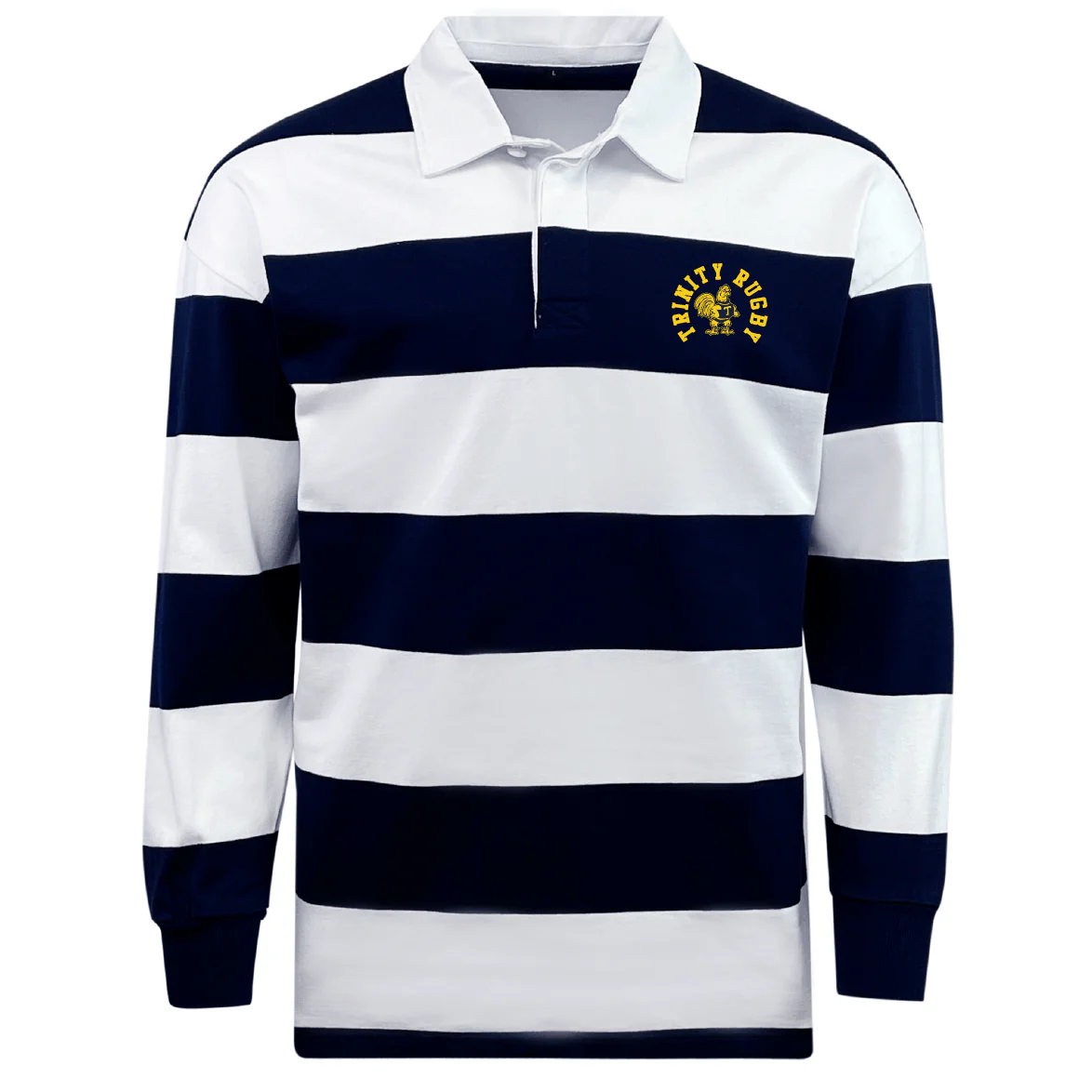 Trinity College Classic Long Sleeve Hooped Rugby Jersey - Image 2