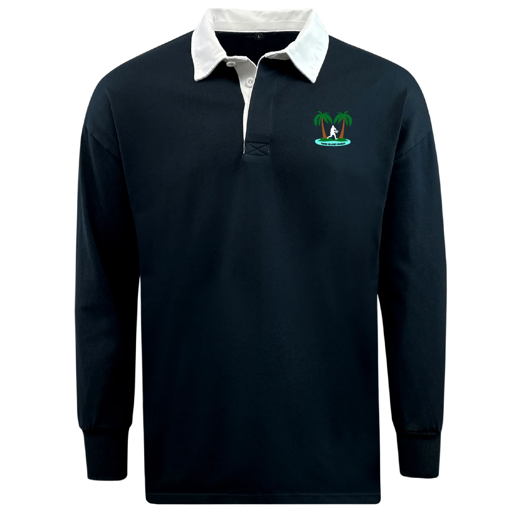 Twin Island Rugby Classic Long Sleeve Solid Rugby Jersey