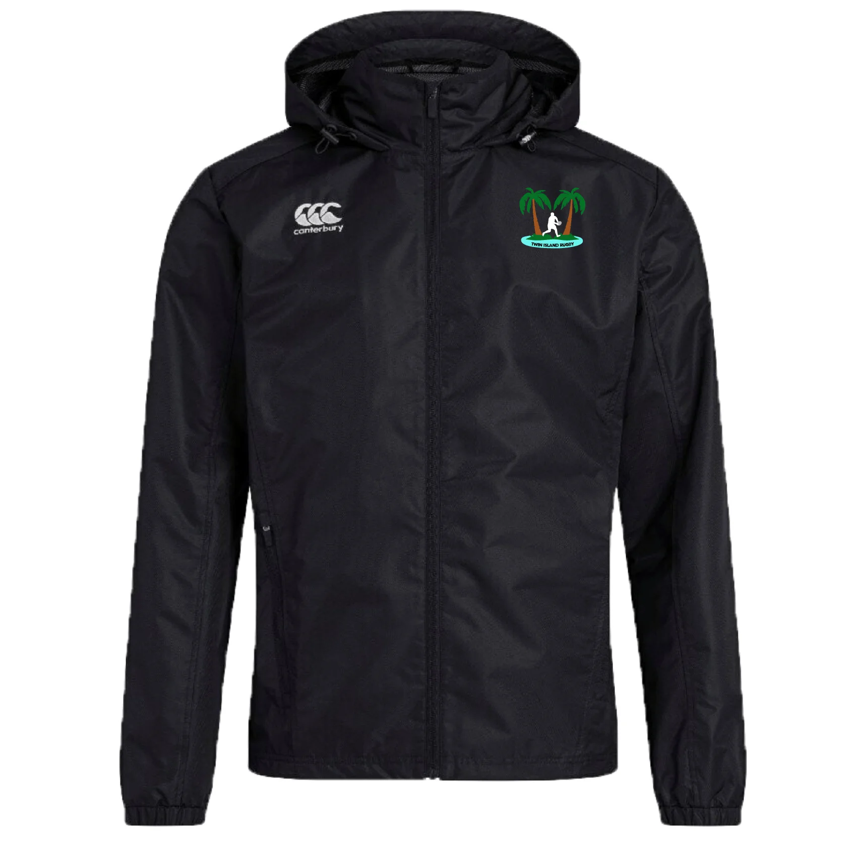 Twin Island Rugby Club Vaposhield Full Zip Rain Jacket by Canterbury