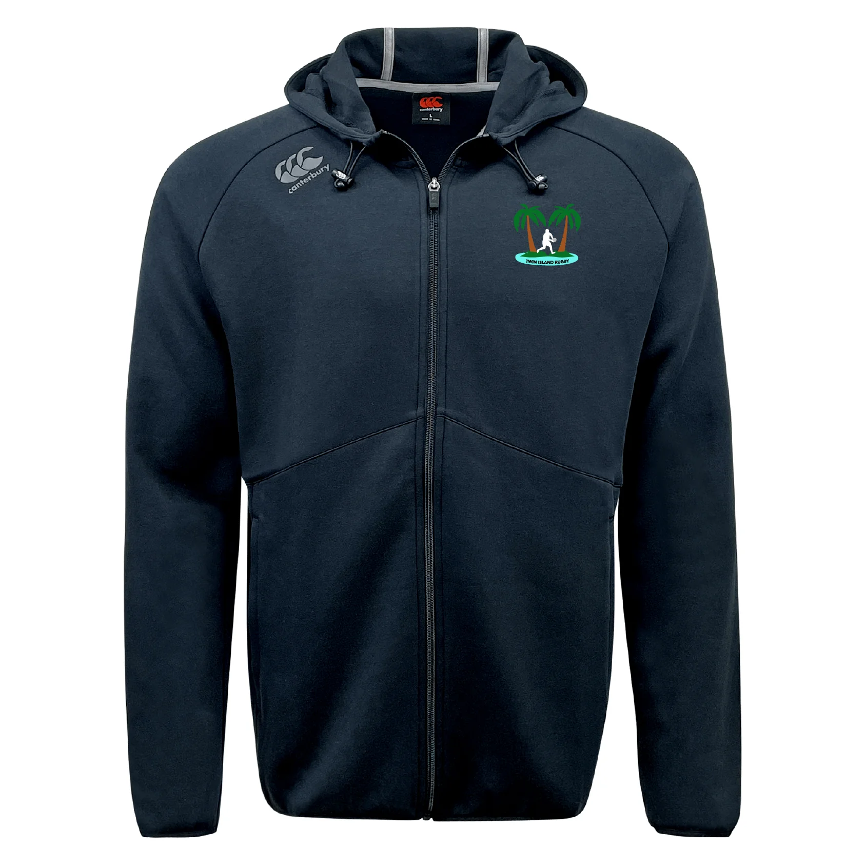 Twin Island Rugby Tempo Vapodri Full-Zip Hoodie by Canterbury - Image 2