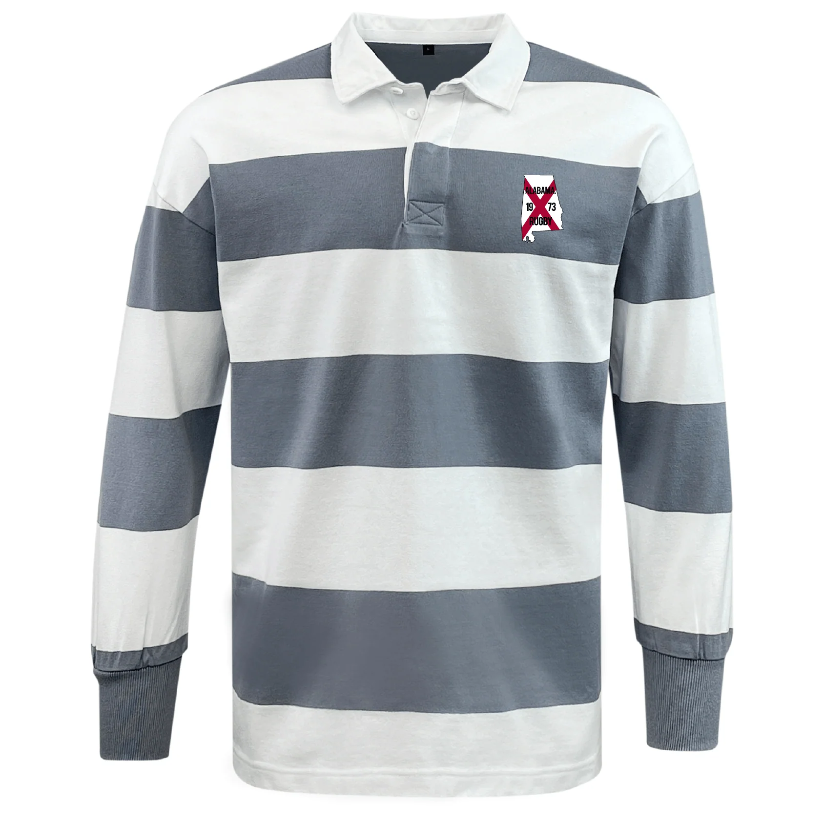 University of Alabama Rugby Classic Long Sleeve Hooped Rugby Jersey