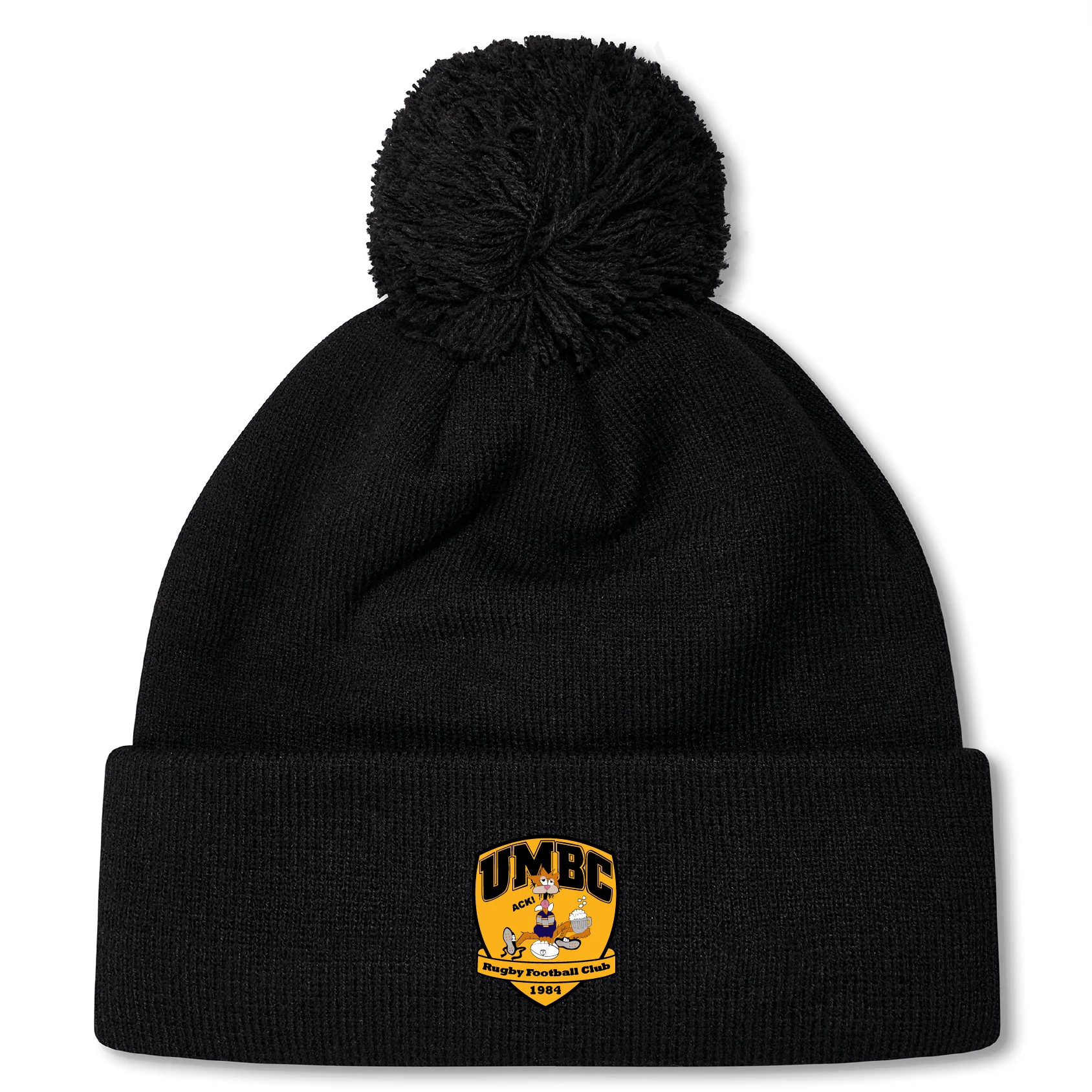 University of Maryland Baltimore County Rugby Pom Pom Beanie by Canterbury