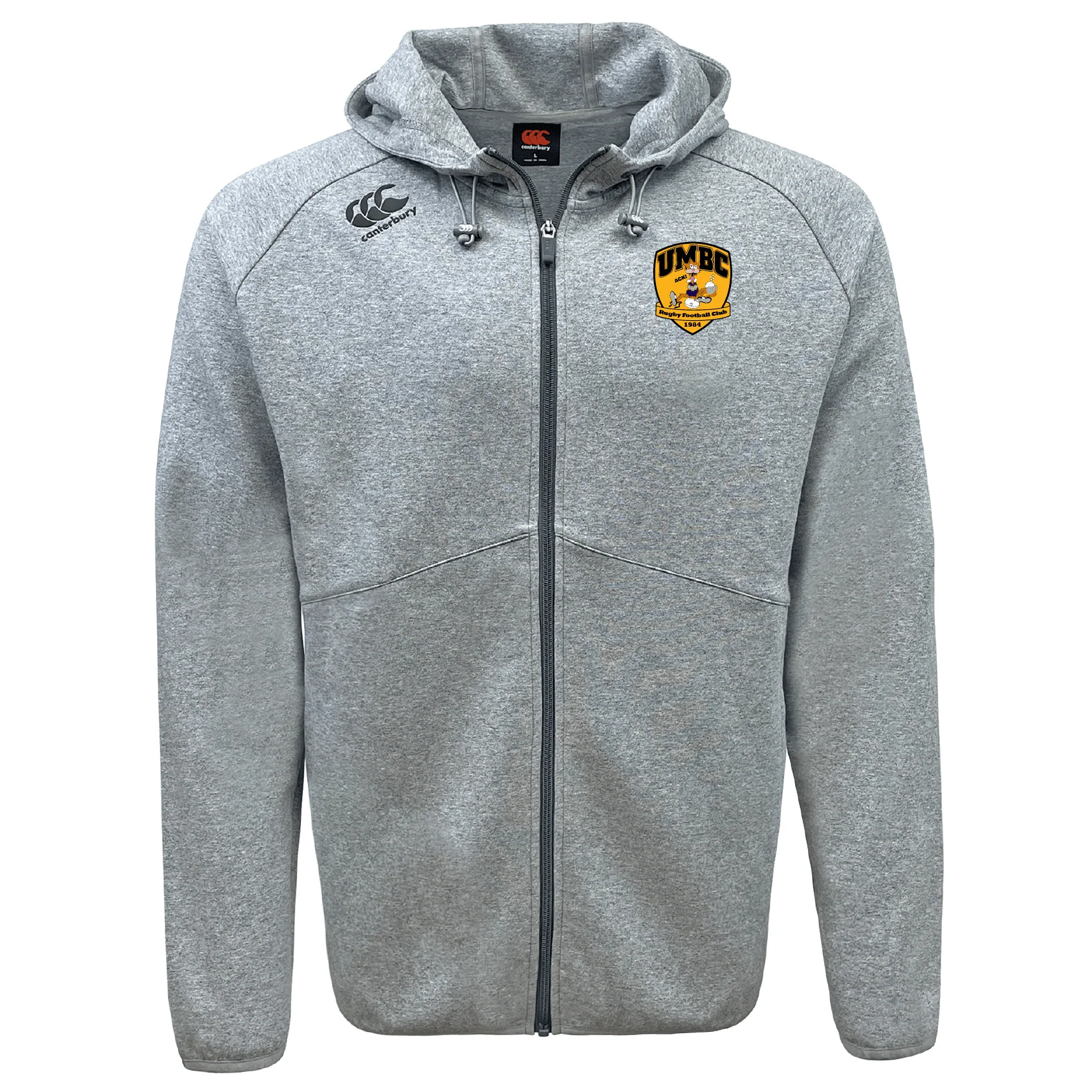 University of Maryland Baltimore County Rugby Tempo Vapodri Full-Zip Hoodie by Canterbury - Image 2