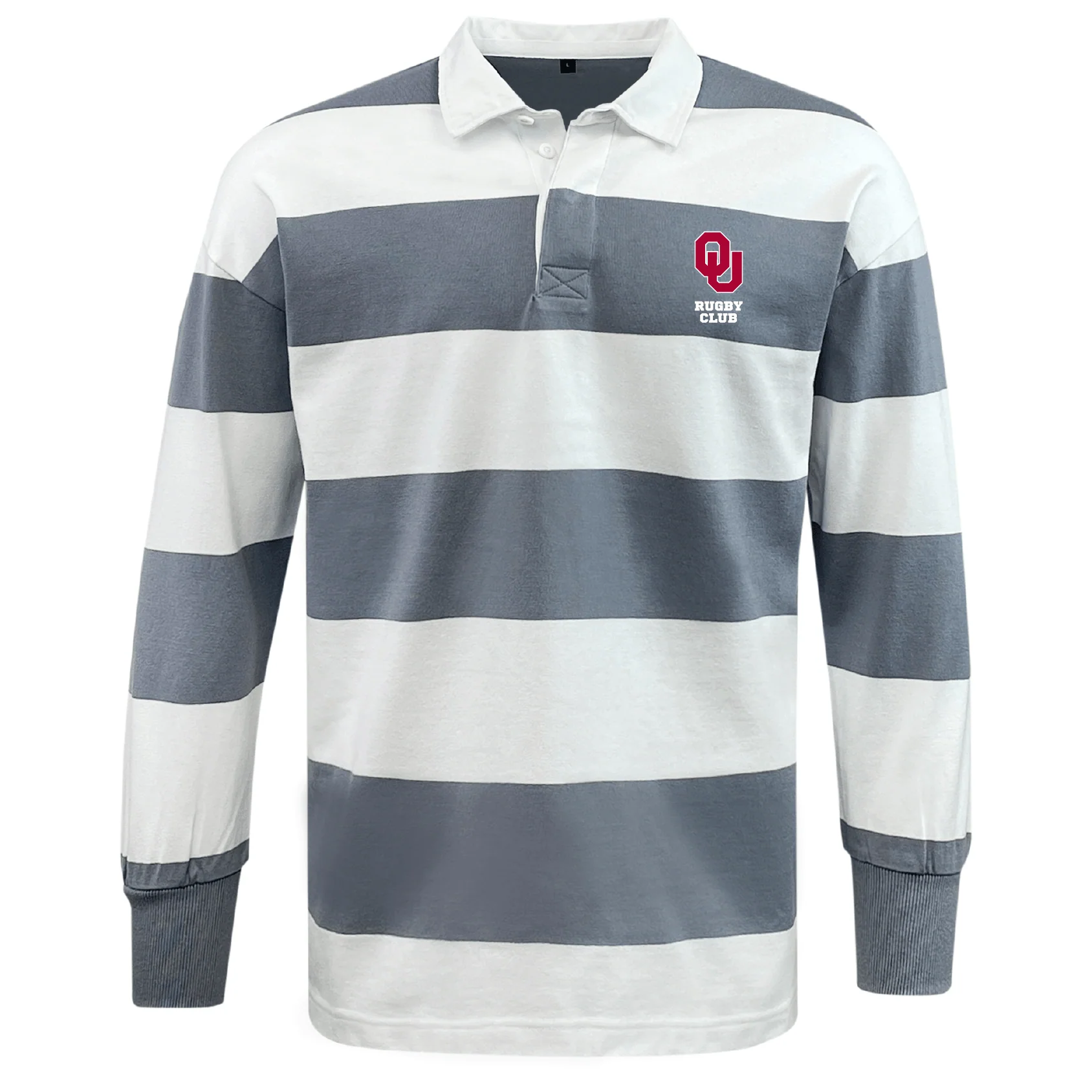 University of Oklahoma Women Classic Long Sleeve Hooped Rugby Jersey