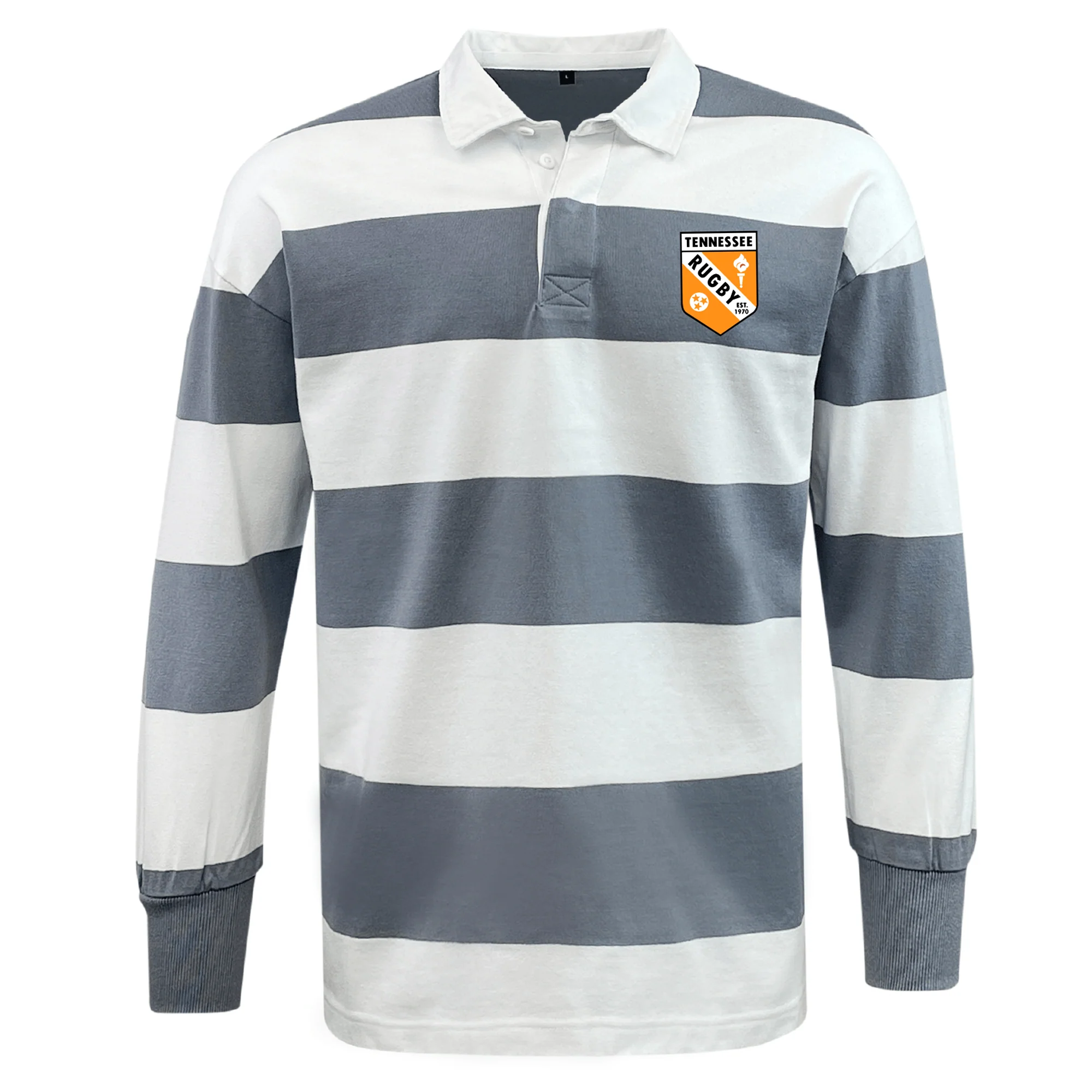 University of Tennessee Classic Long Sleeve Hooped Rugby Jersey