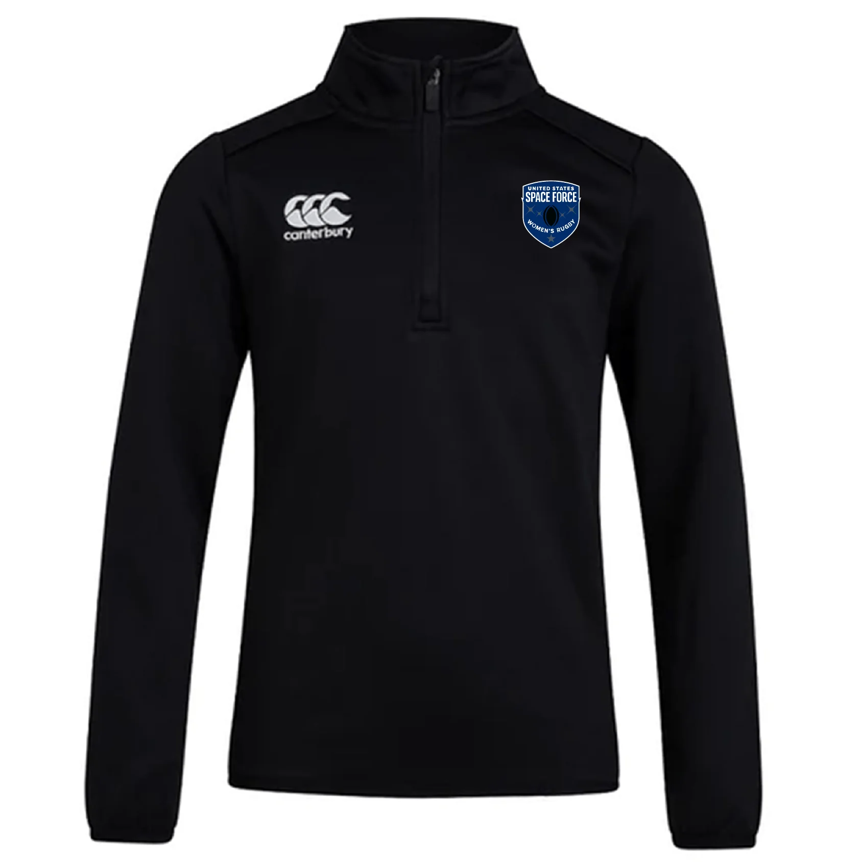 US Space Force Women's Rugby Club 1/4 Zip Mid Layer Training Top by Canterbury