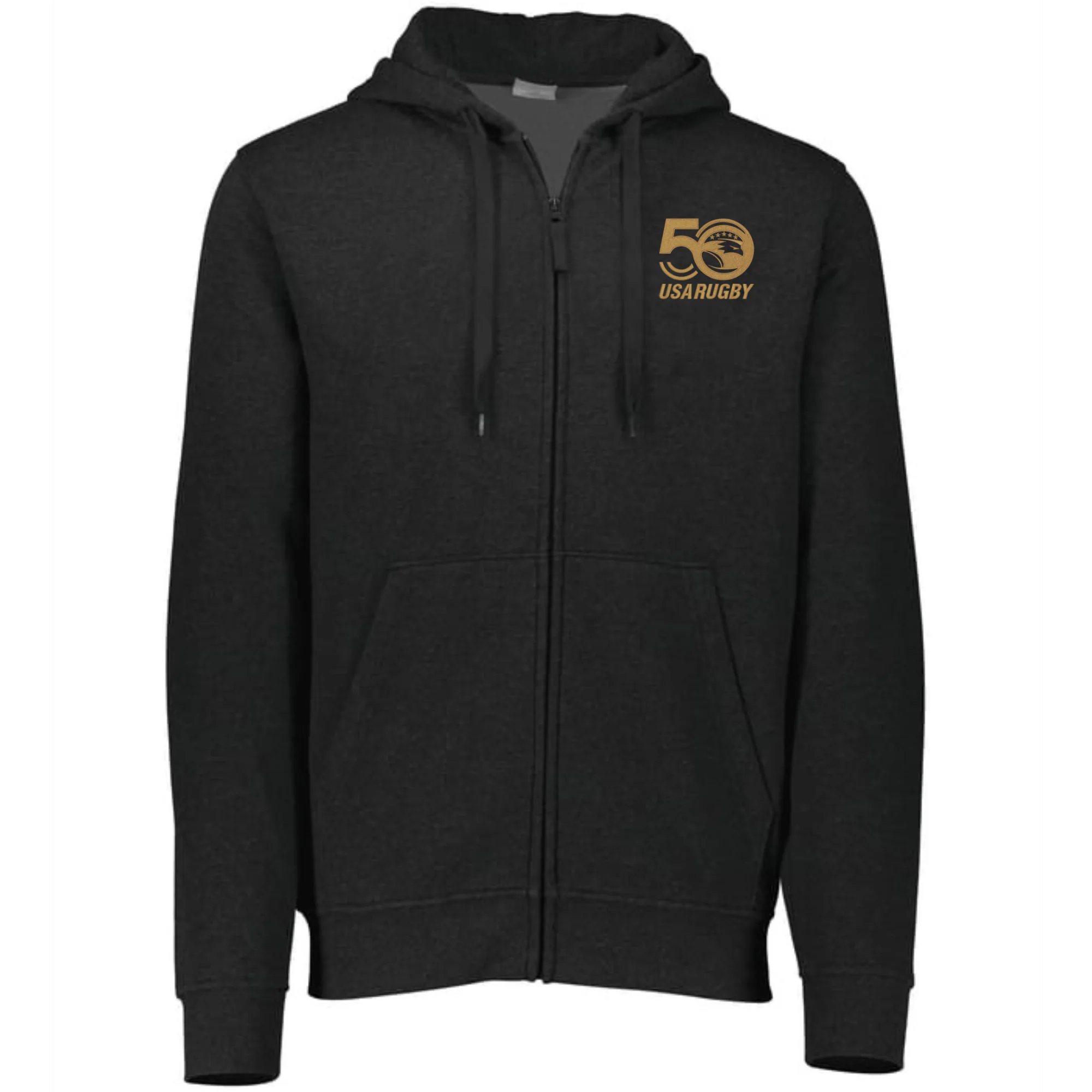 USA Rugby 50th Anniversary Fleece Full Zip Hoodie