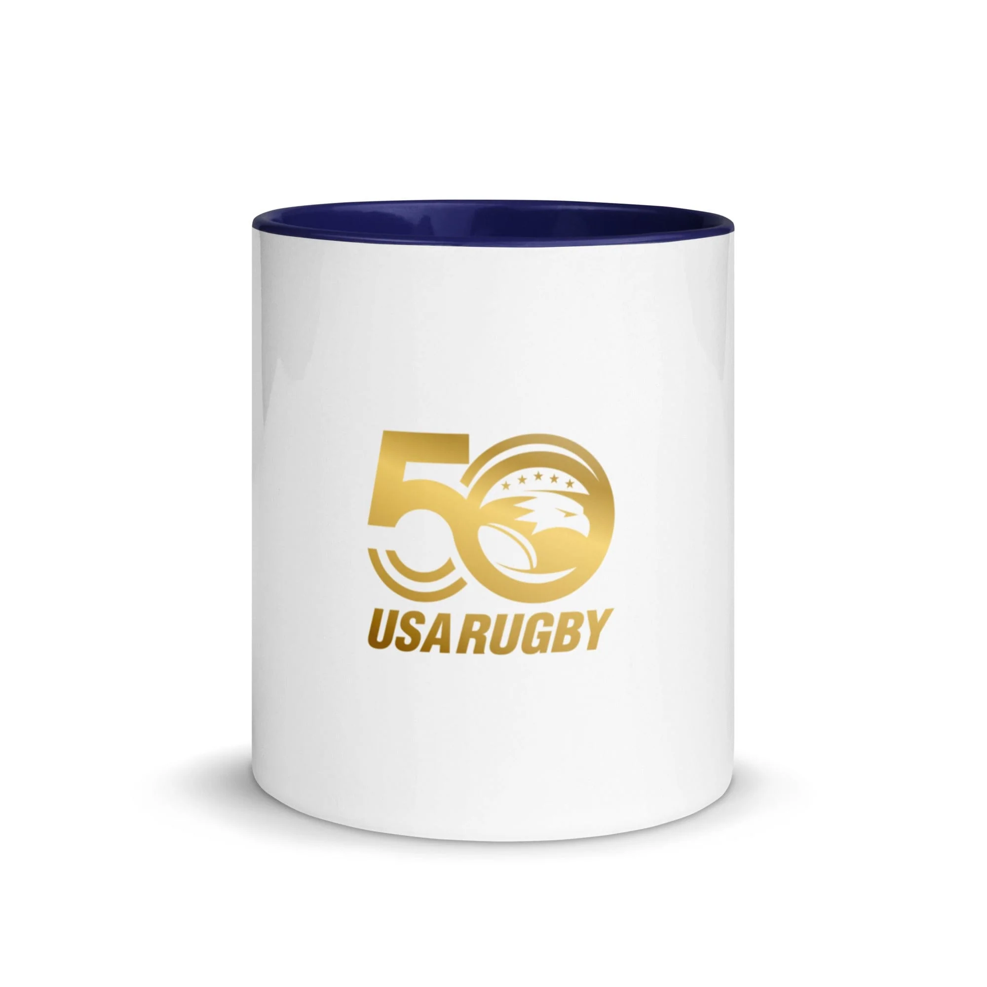 USA Rugby 50th Anniversary White/Navy Mug