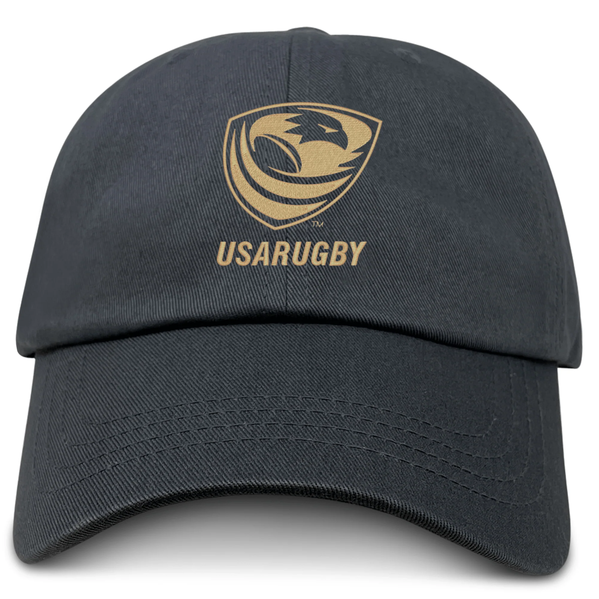 USA Rugby Bronze Cotton Twill Dad Cap - Image 6