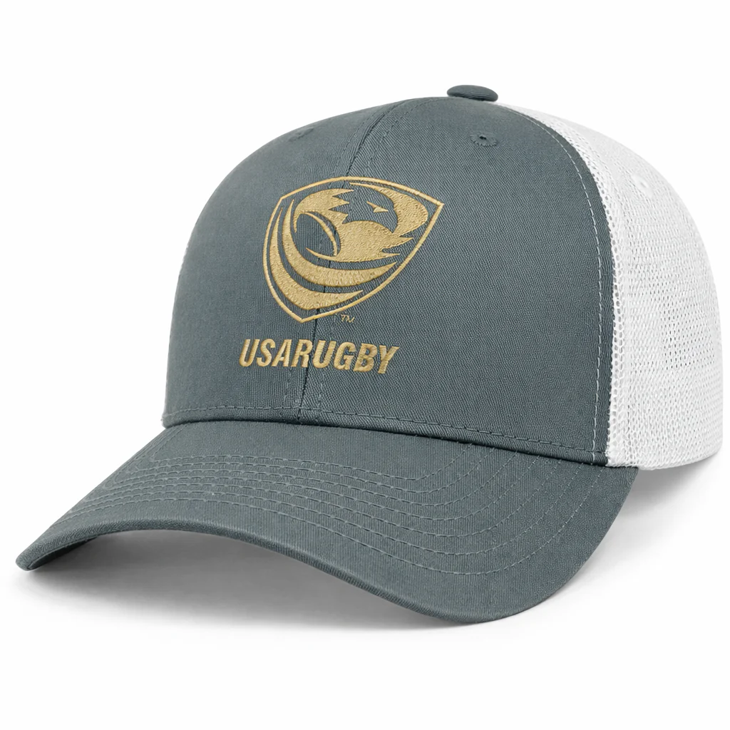 USA Rugby Bronze Retro Trucker Cap - Image 2