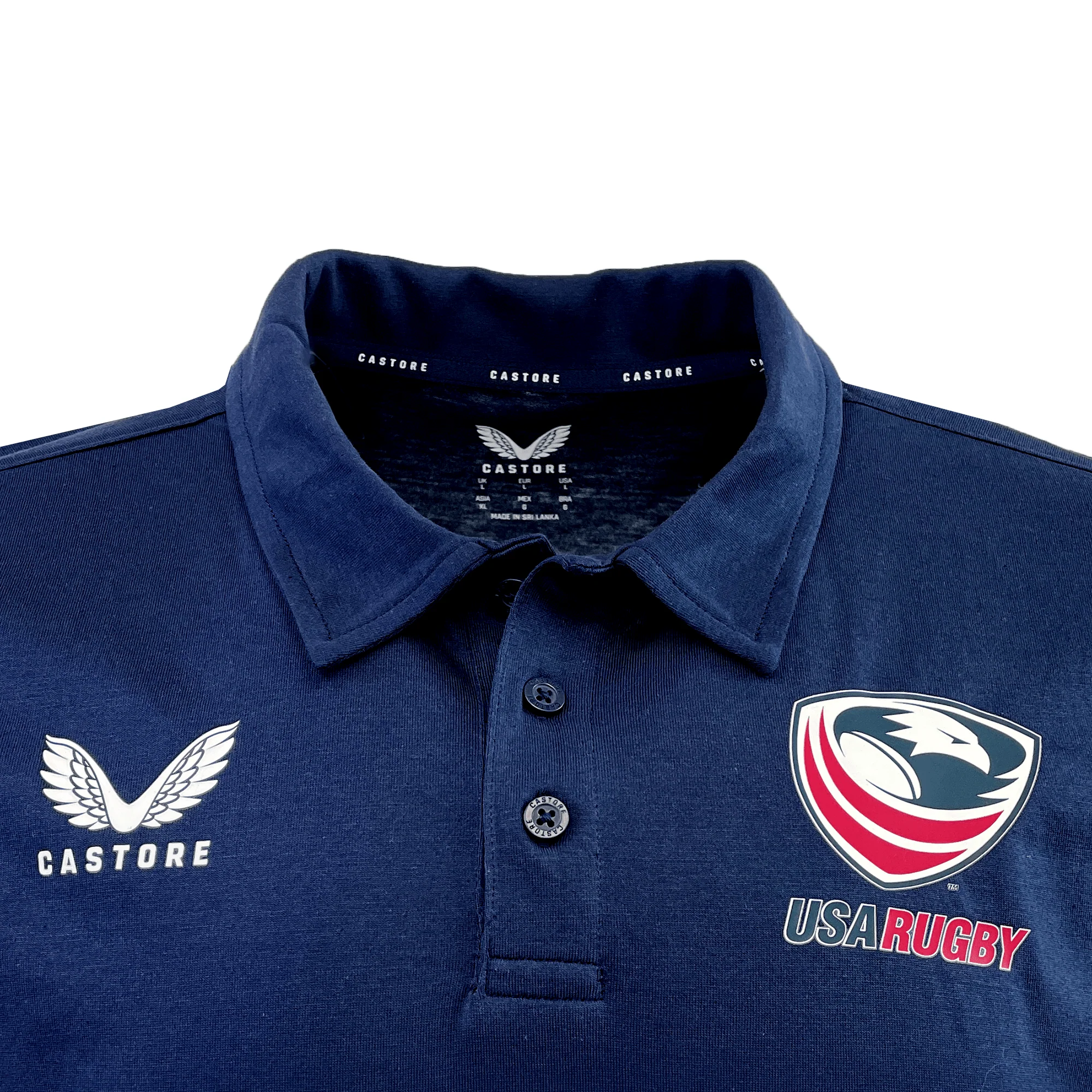 USA Rugby Cotton Polo by Castore - Image 3