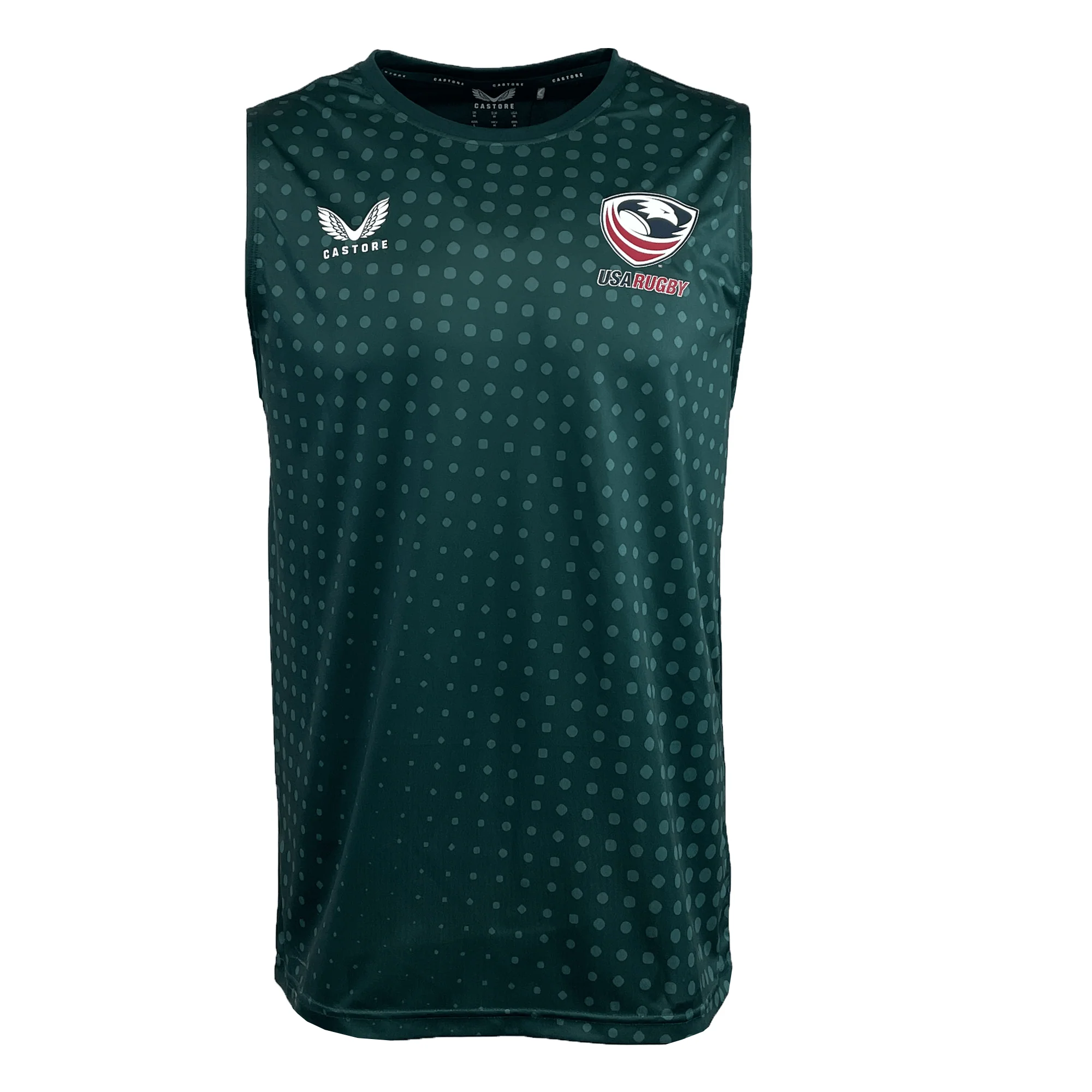 USA Rugby Dot Printed Training Singlet by Castore - Image 3
