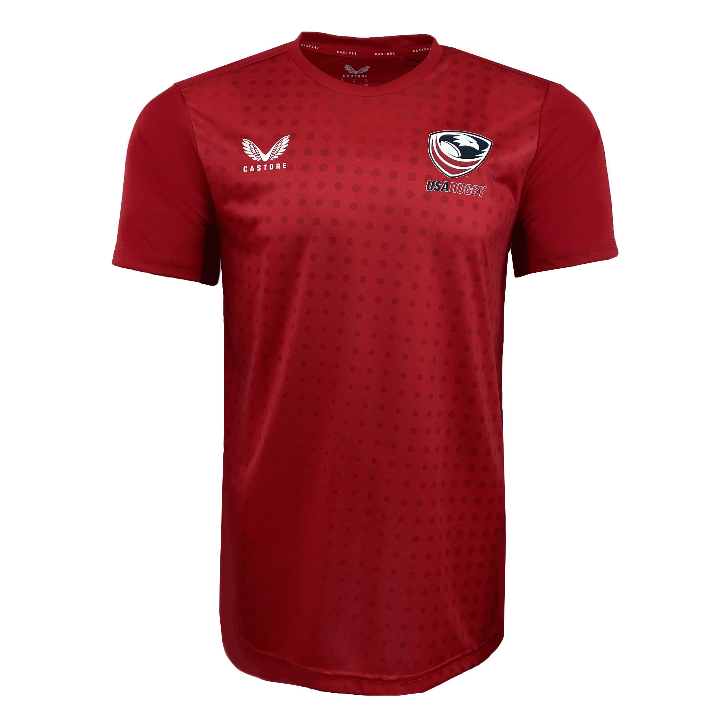 USA Rugby Dot Printed Training Tee by Castore