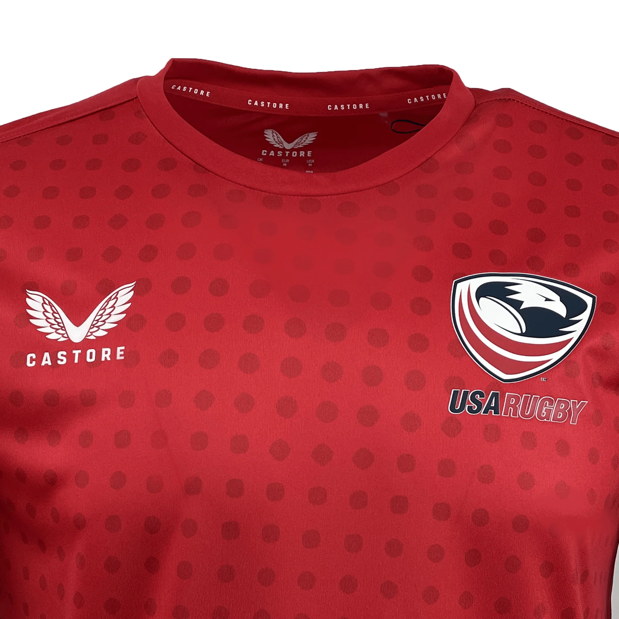 USA Rugby Dot Printed Training Tee by Castore - Image 3