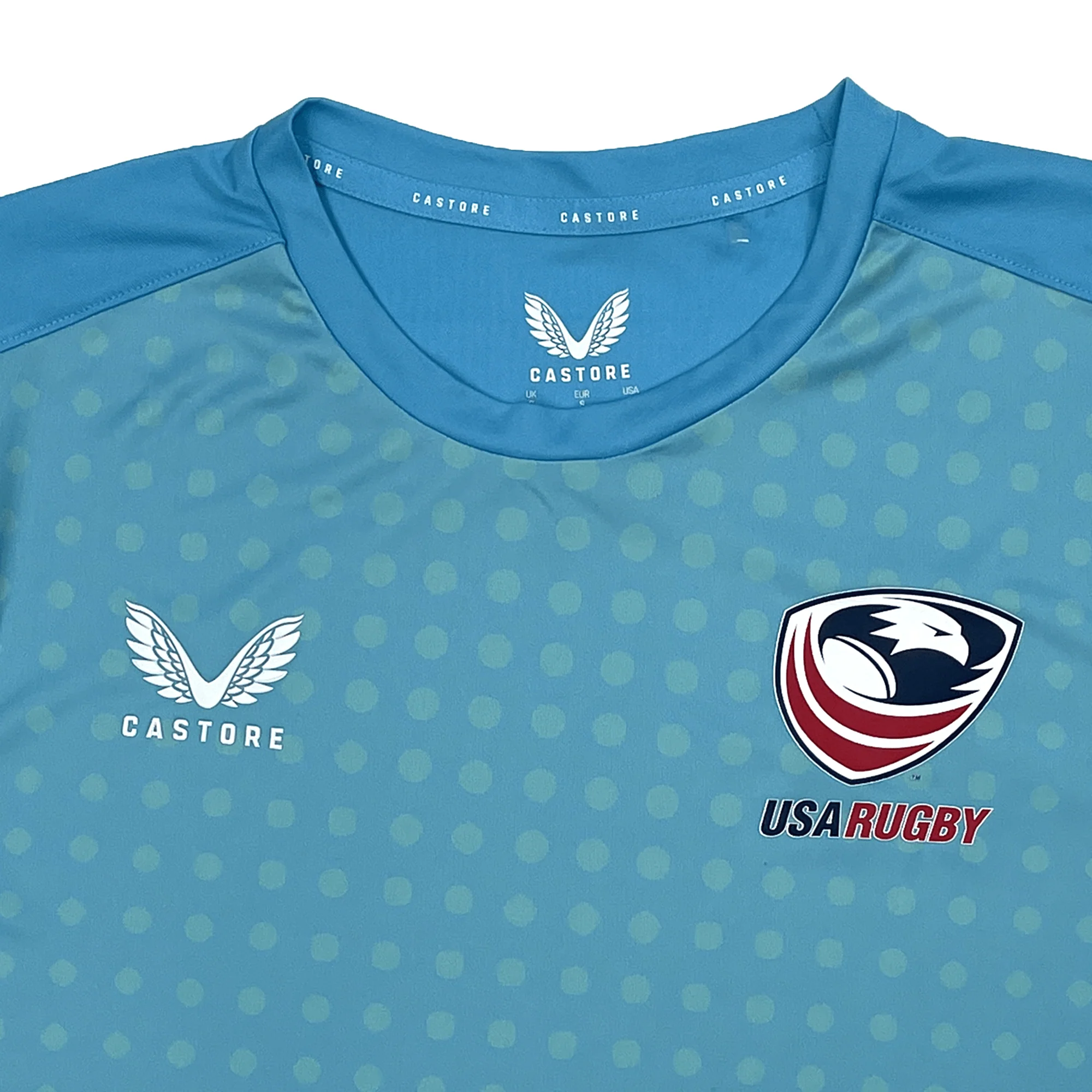 USA Rugby Dot Printed Training Tee by Castore - Image 9