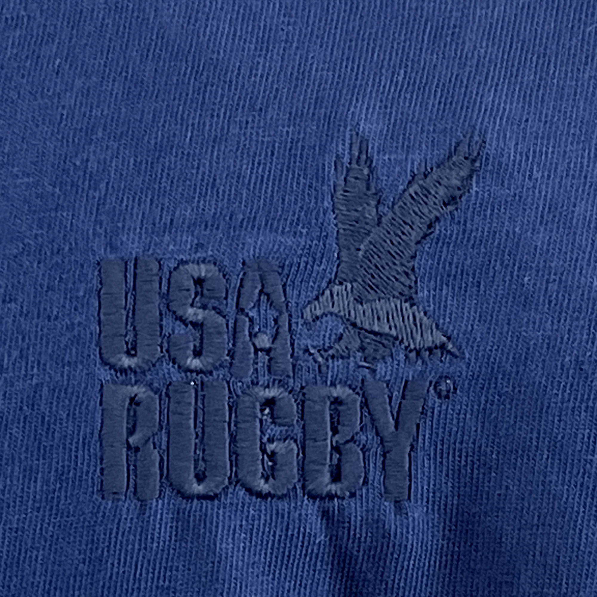 USA Rugby Elevated Throwback Tonal Comfort Tee - Navy - Image 3