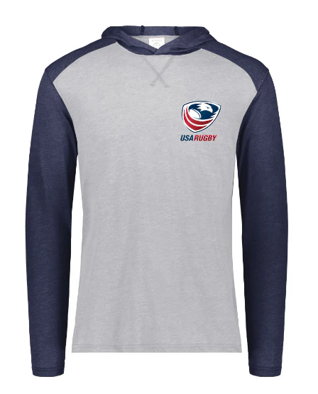 USA Rugby Vintage Raglan Hoodie - Image 2