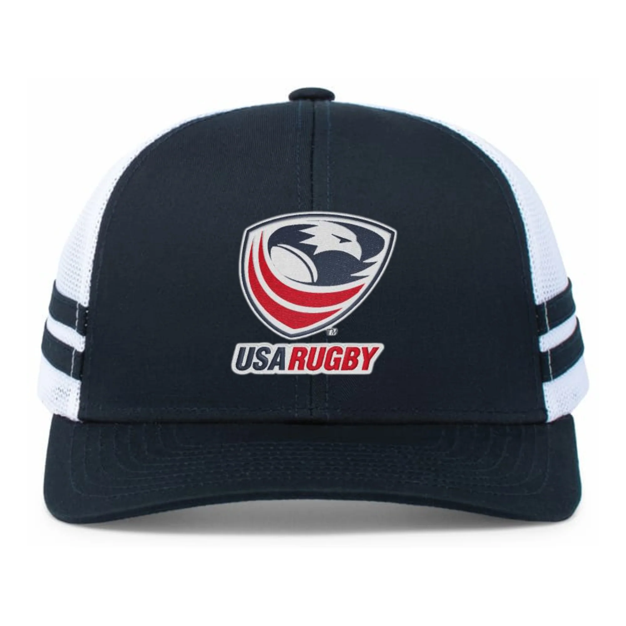 USA Rugby Low Profile Stripe Trucker Cap - Limited Edition