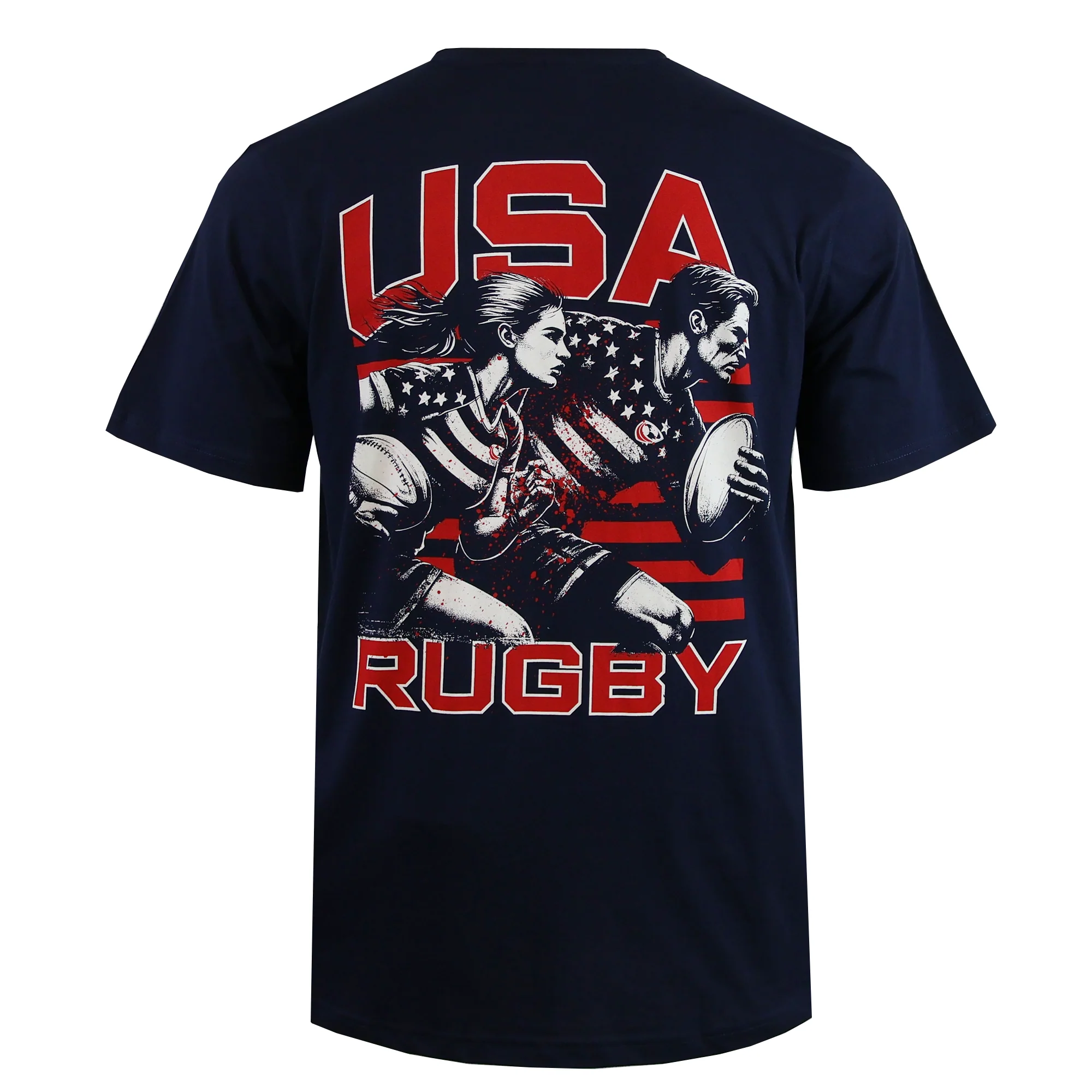 USA Rugby Relaxed Player Poster T-shirt - Image 2