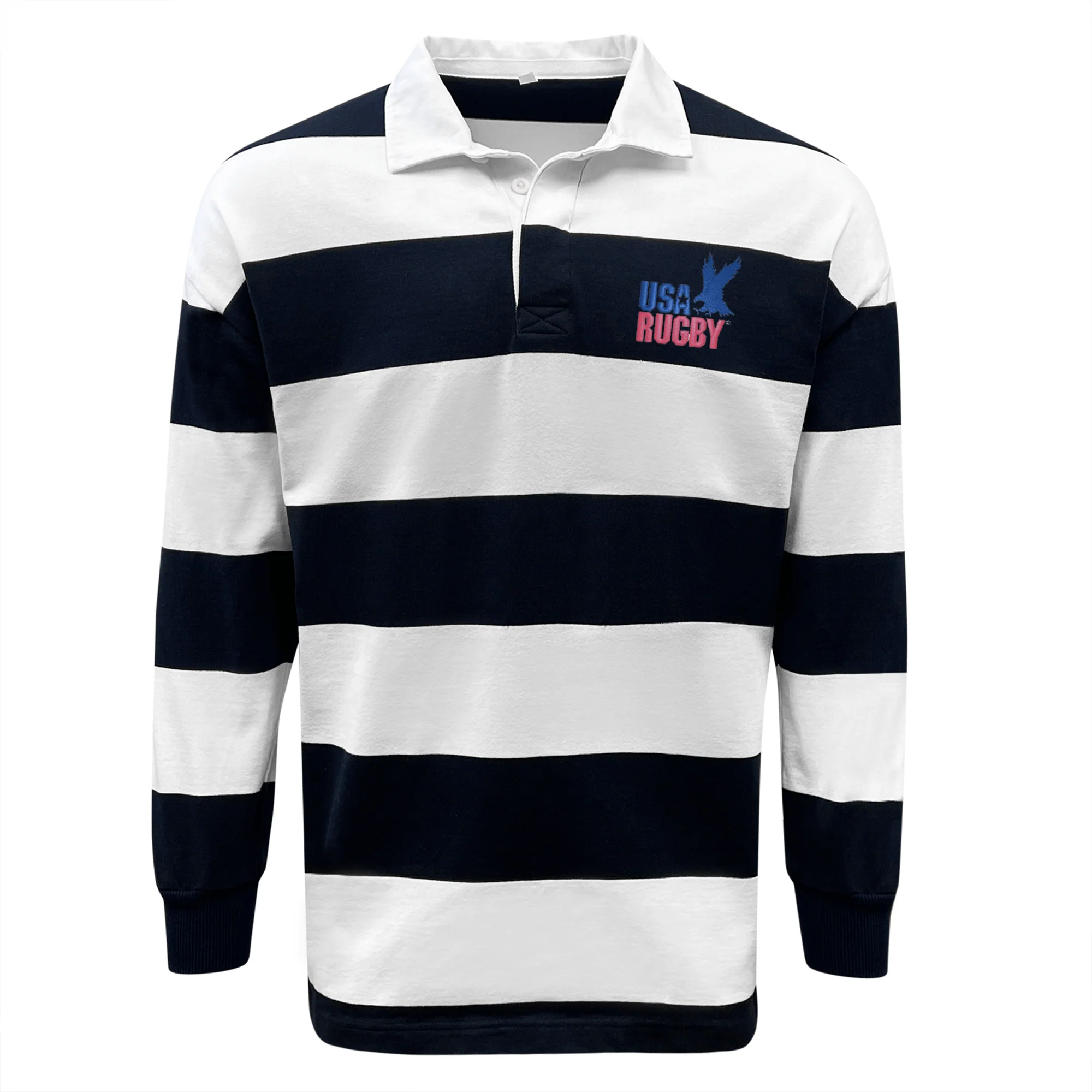 USA Rugby Throwback Hooped Classic Jersey - Image 2