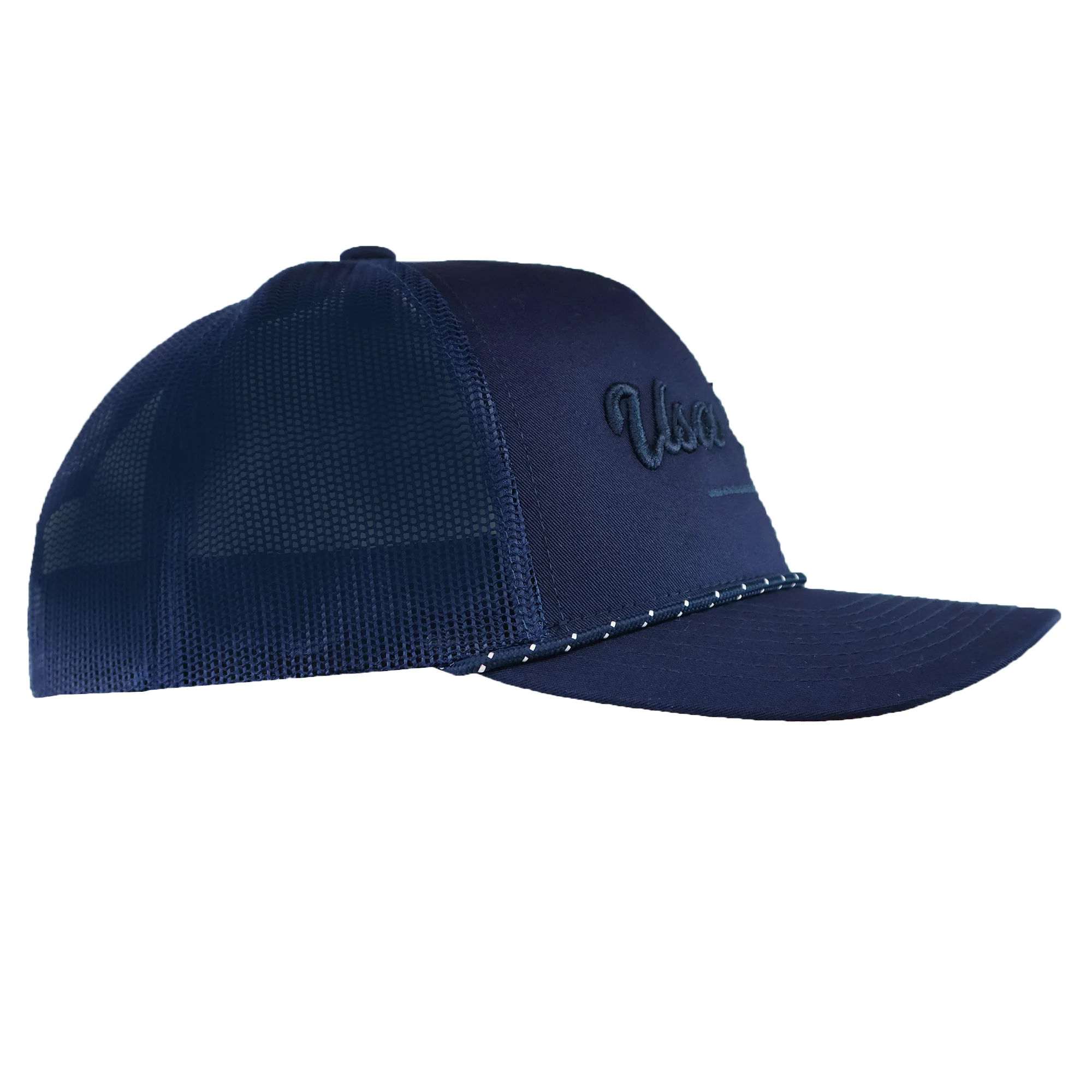 USA Rugby Tonal Elevated Eagle Braid Trucker Cap - Image 2