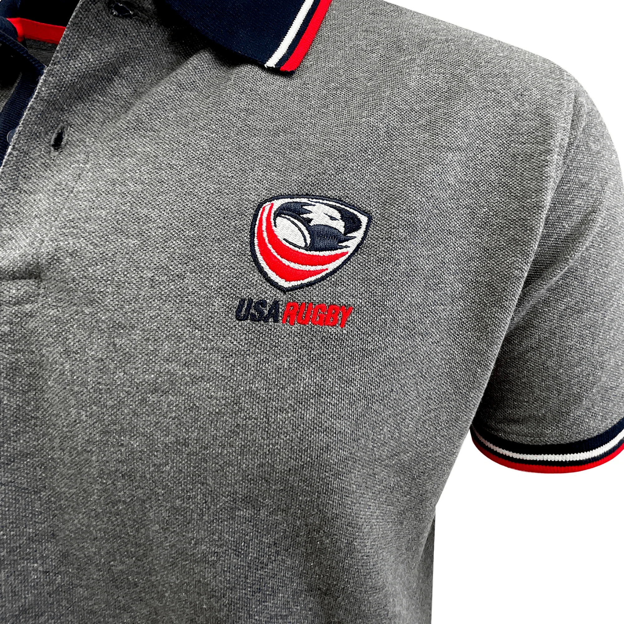 USA Rugby Pique Cotton Polo - Image 4