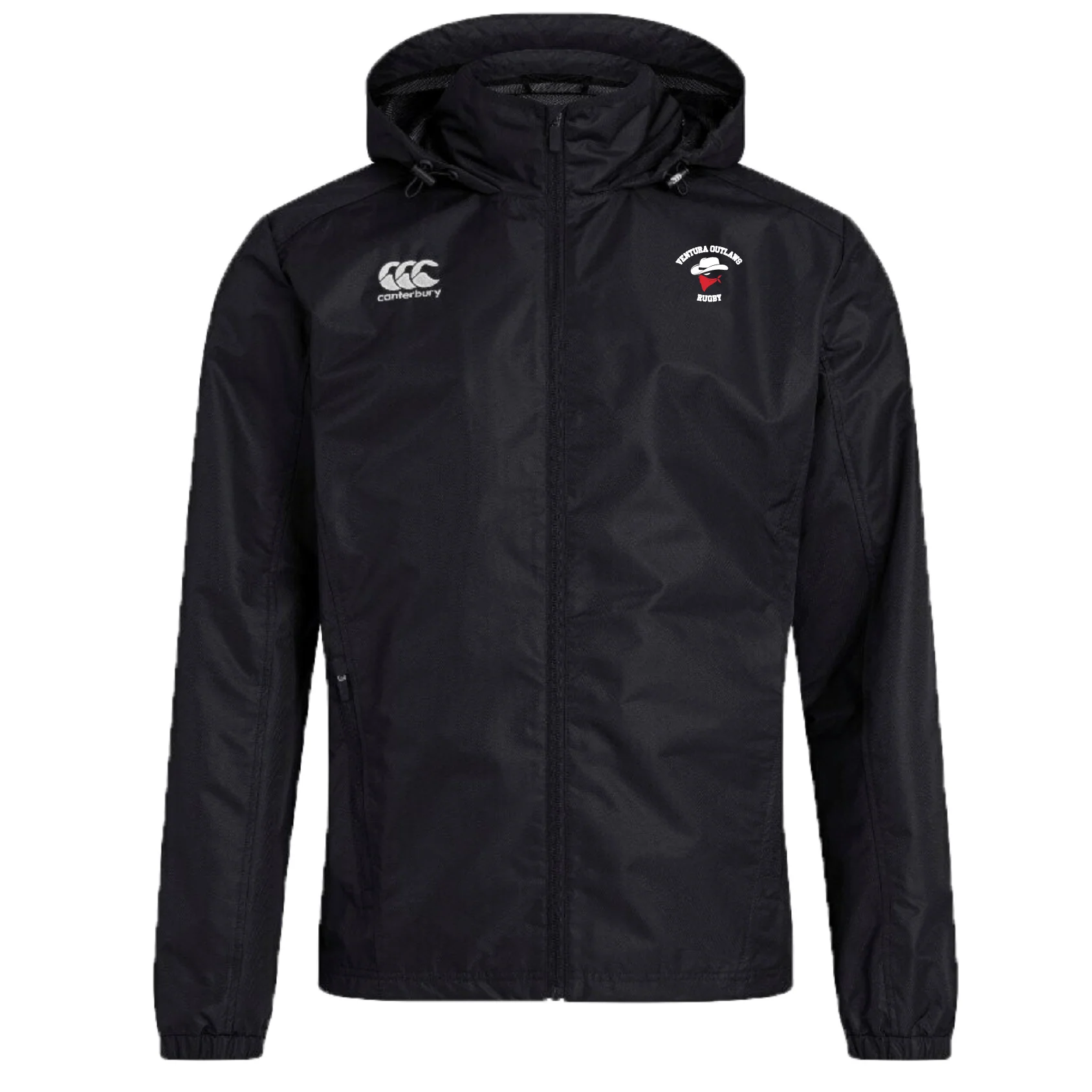 Ventura Outlaws Rugby Club Vaposhield Full Zip Rain Jacket by Canterbury - Image 2