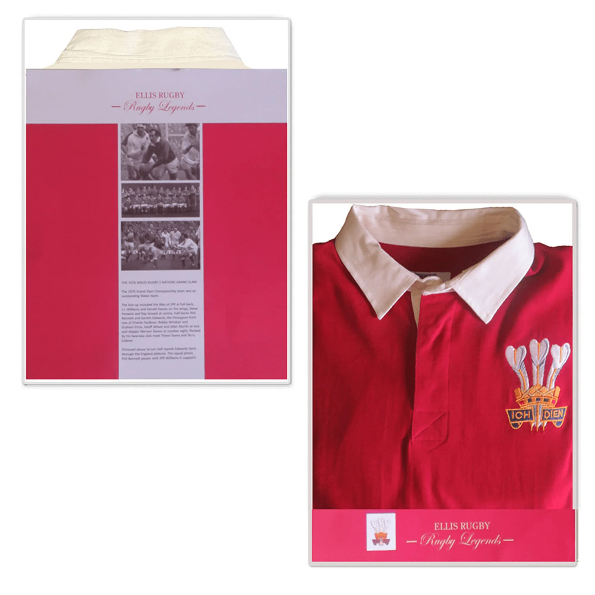 Ellis Rugby Wales 1976 Grand Slam Classic Rugby Shirt - Image 6