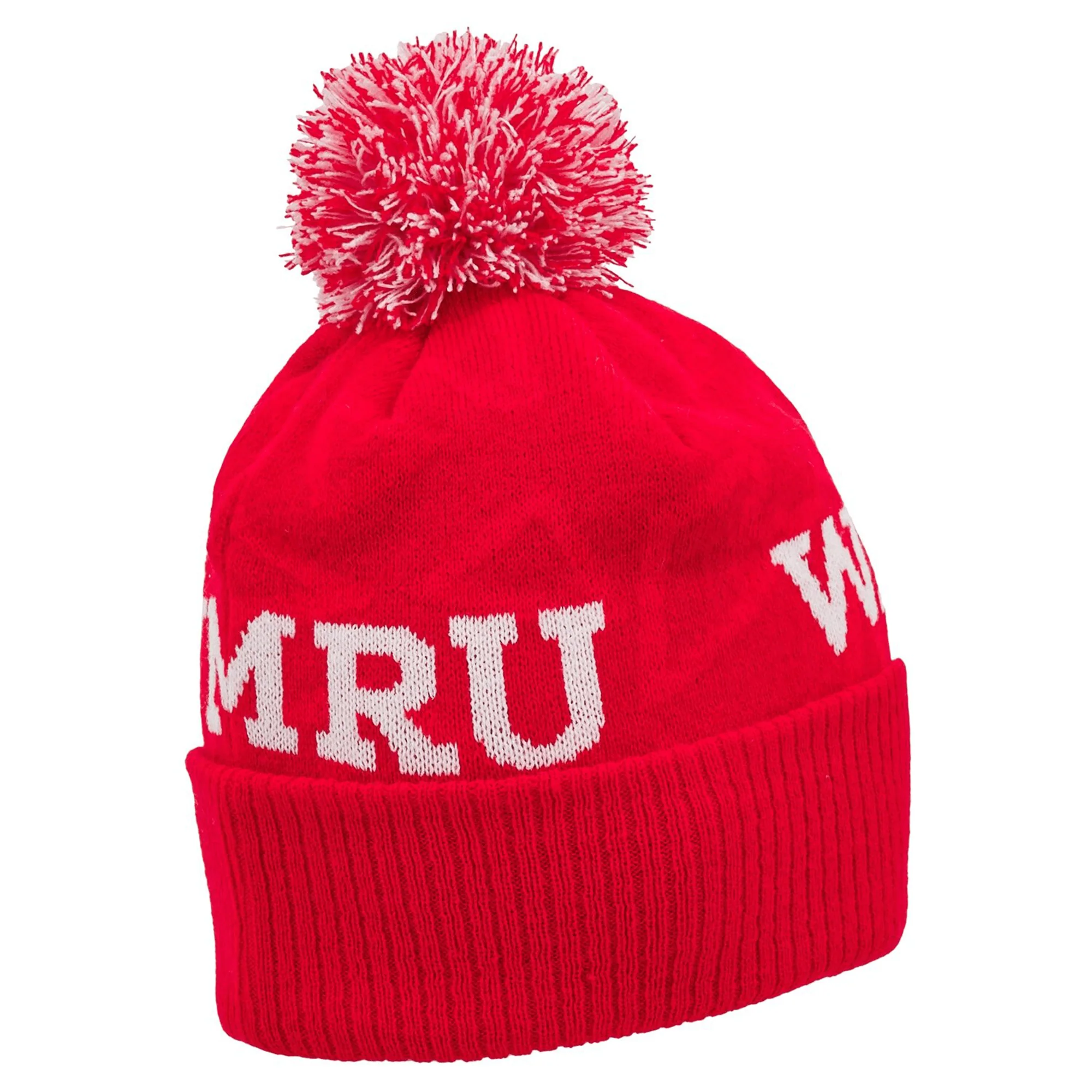 Wales 24/25 CYMRU Pom Pom Beanie by Macron - Image 4