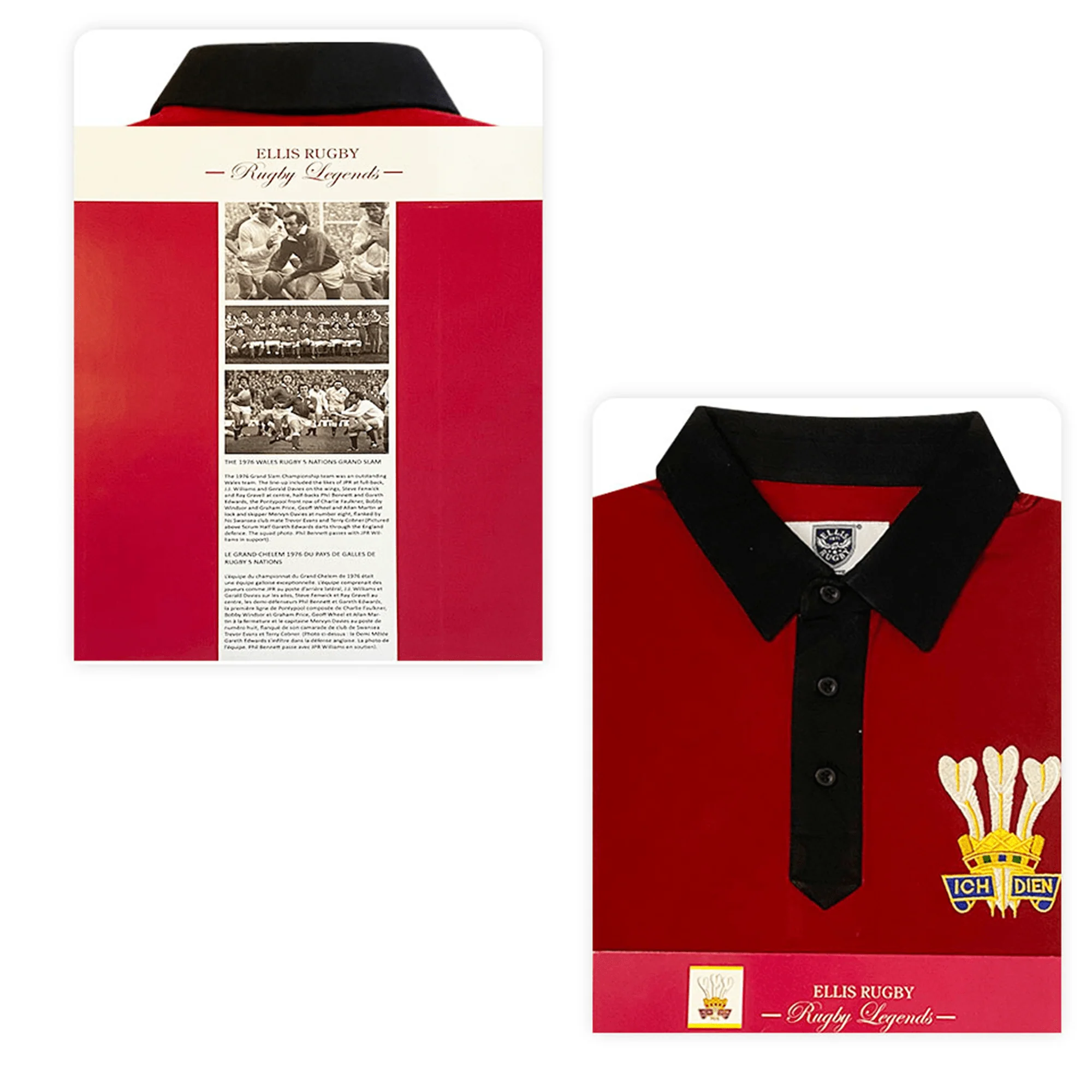 Ellis Rugby Wales Rugby 1976 Grand Slam Polo - Image 6