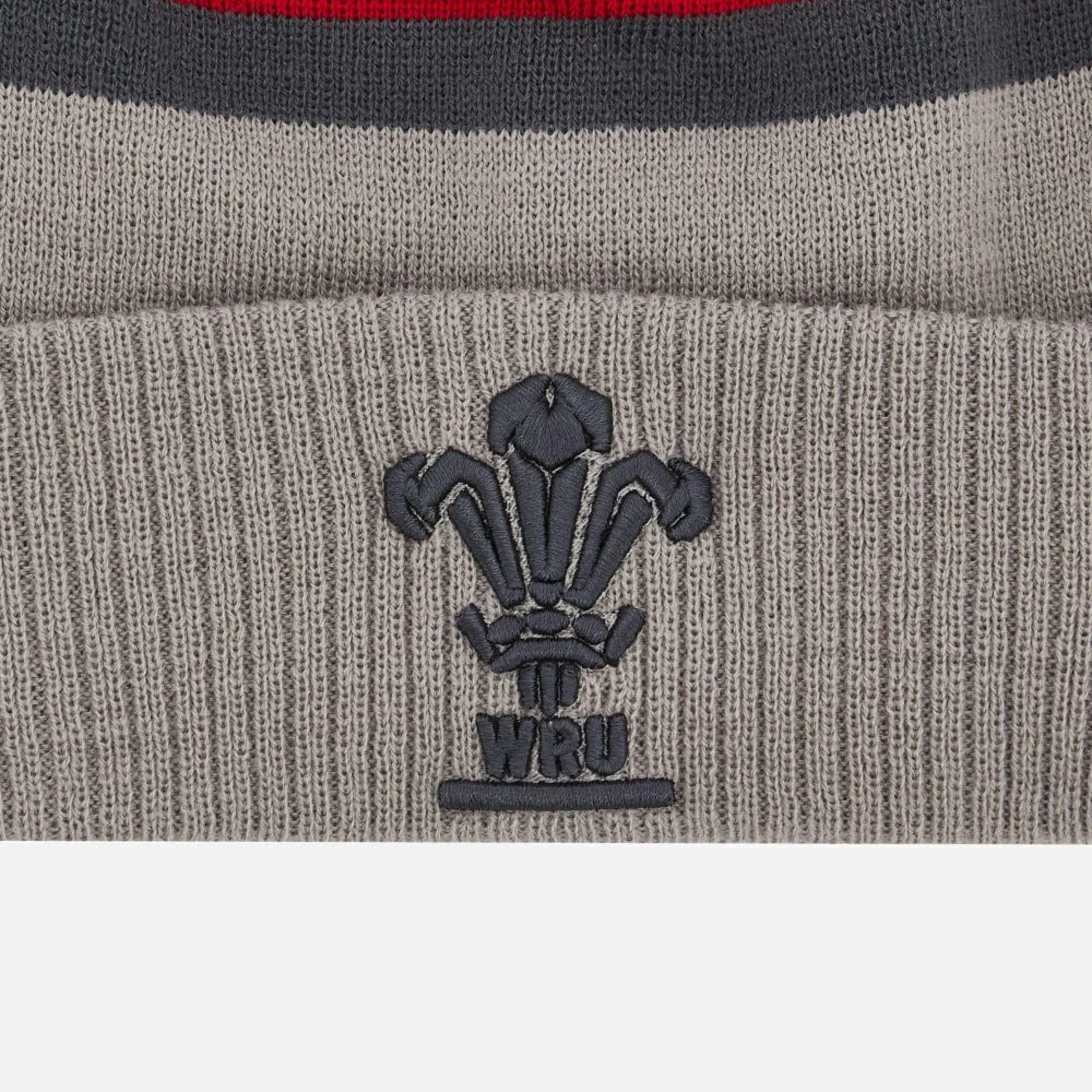 Wales Rugby Pom Pom Beanie 22/23 by Macron - Image 3