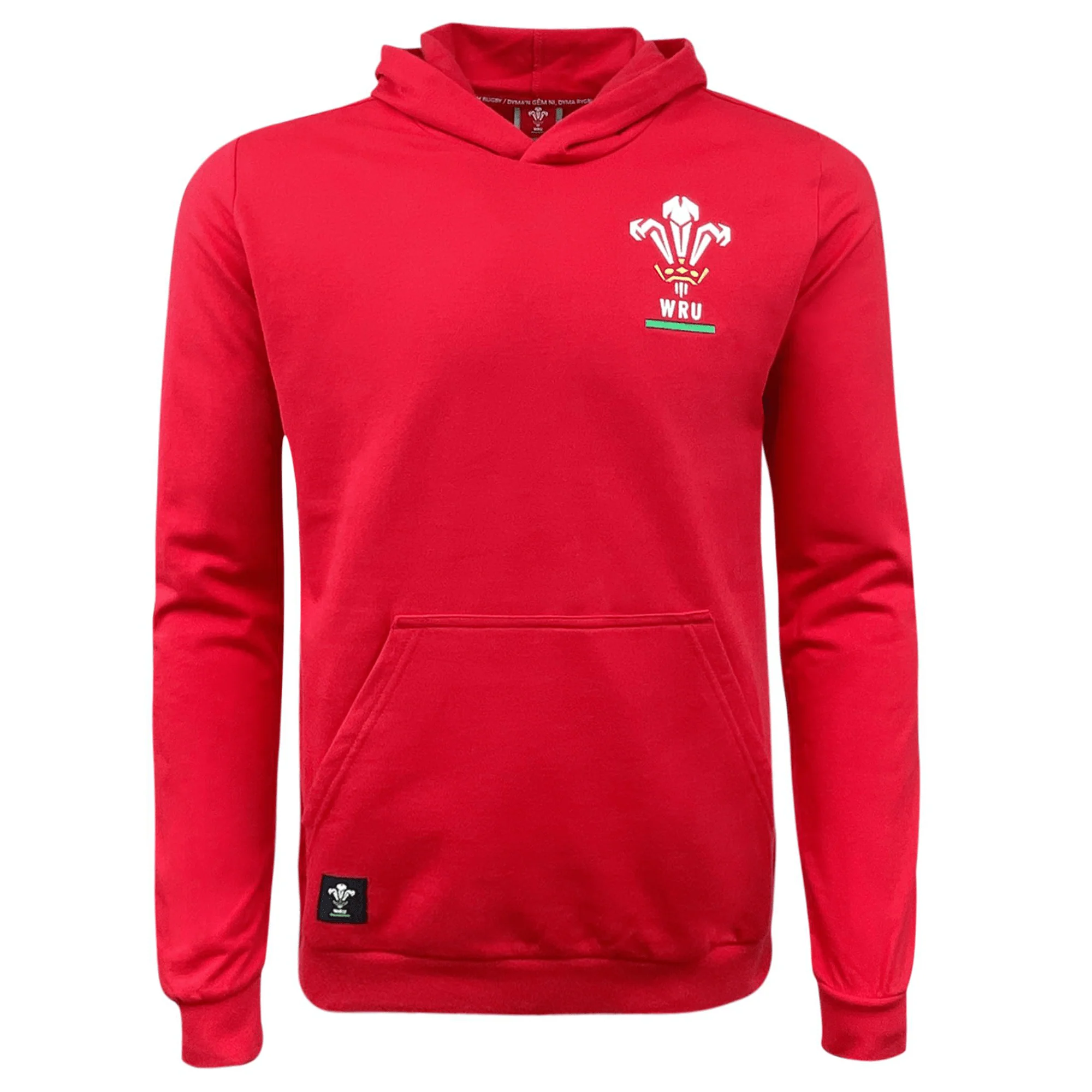 Wales Rugby Union Pullover Fleece Hoodie by Macron