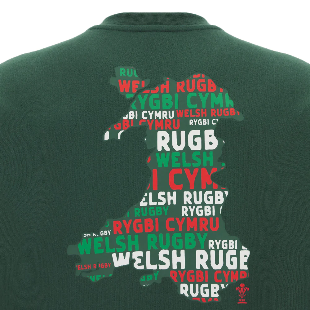 Wales 25/26 Country Outline Fan Sweatshirt by Macron - Image 5
