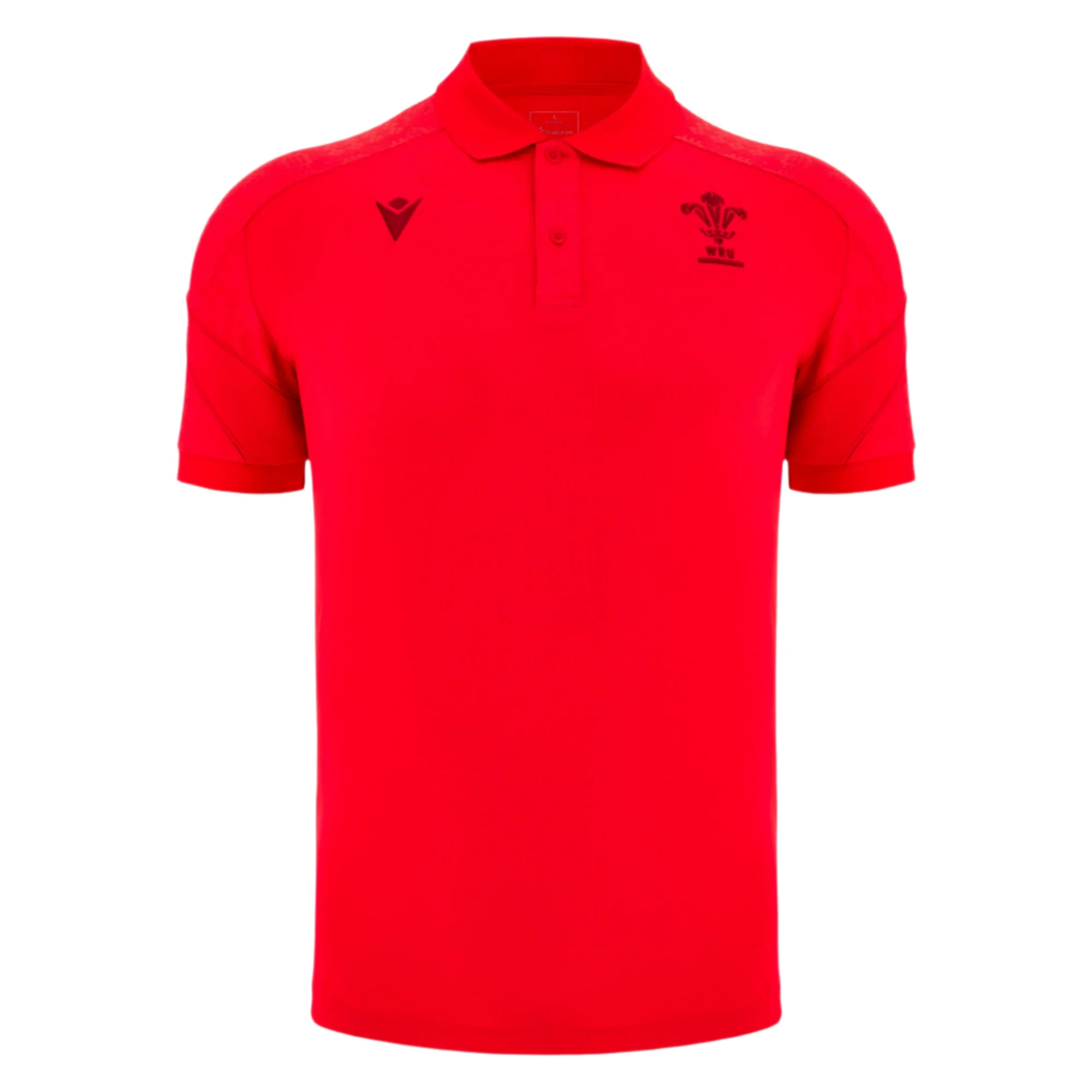 Wales 25/26 Player Travel Poly Polo by Macron