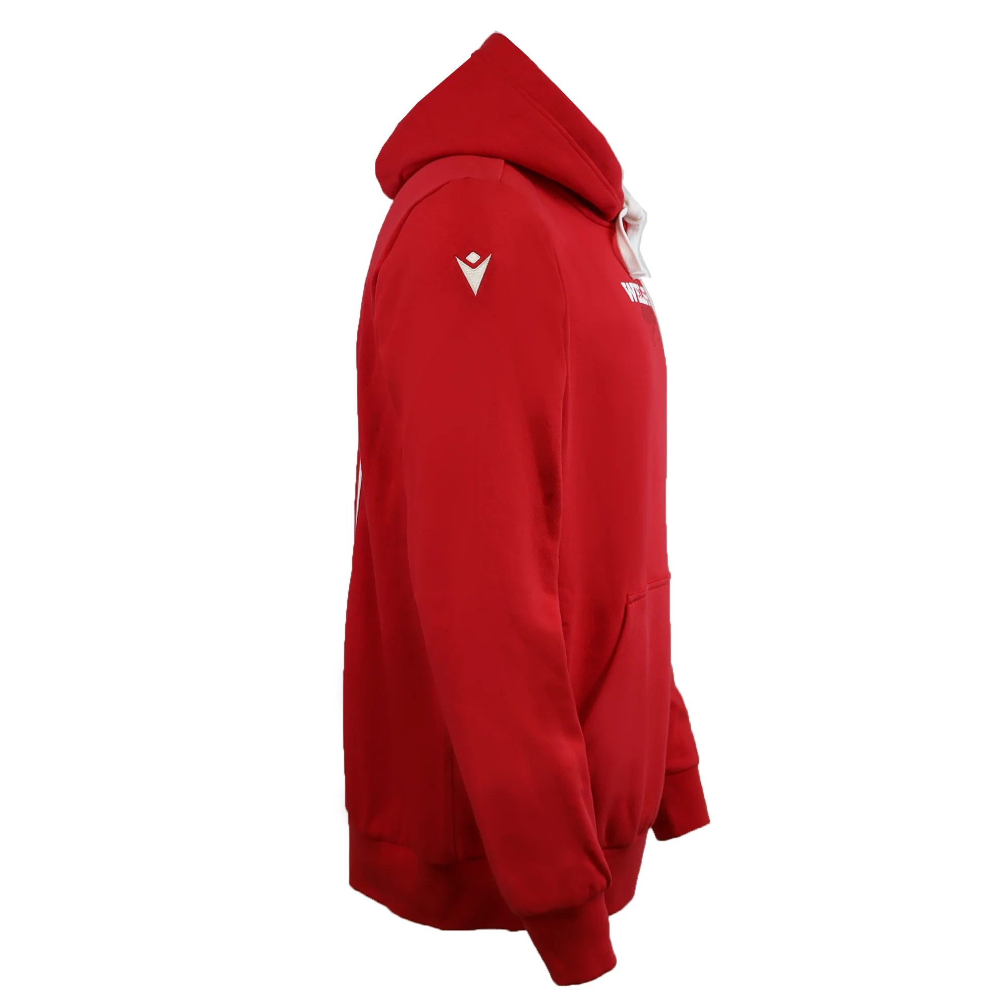 Wales 25/26 Welsh Rugby Cotton Fan Hoodie by Macron - Image 3
