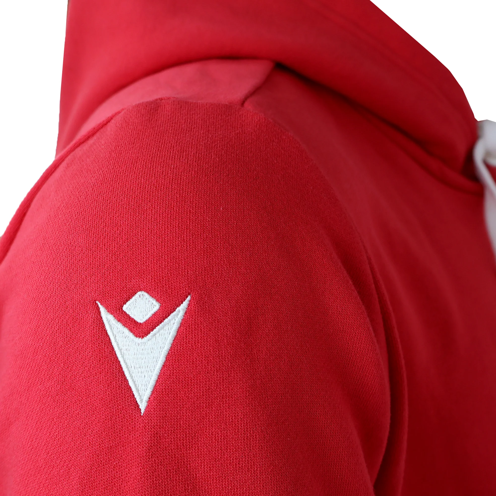 Wales 25/26 Welsh Rugby Cotton Fan Hoodie by Macron - Image 5