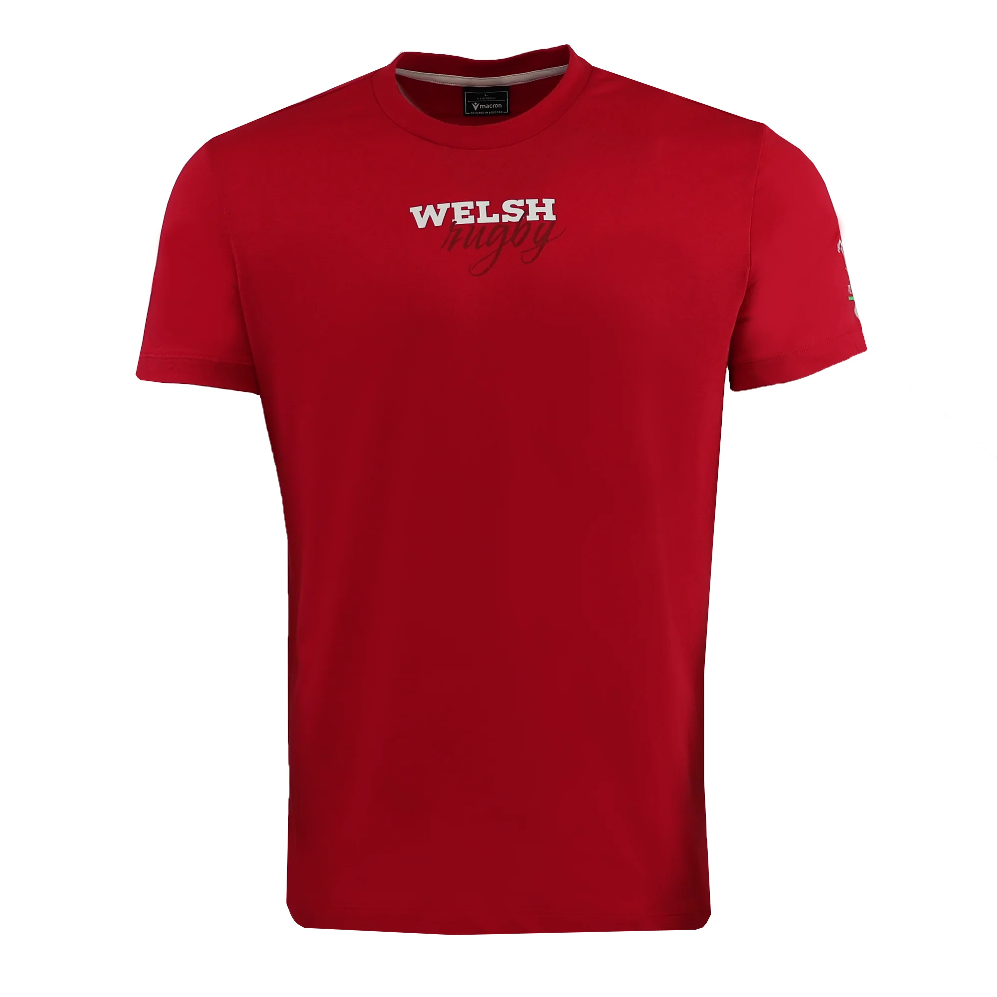 Wales 25/26 Welsh Rugby Cotton Fan T-Shirt by Macron