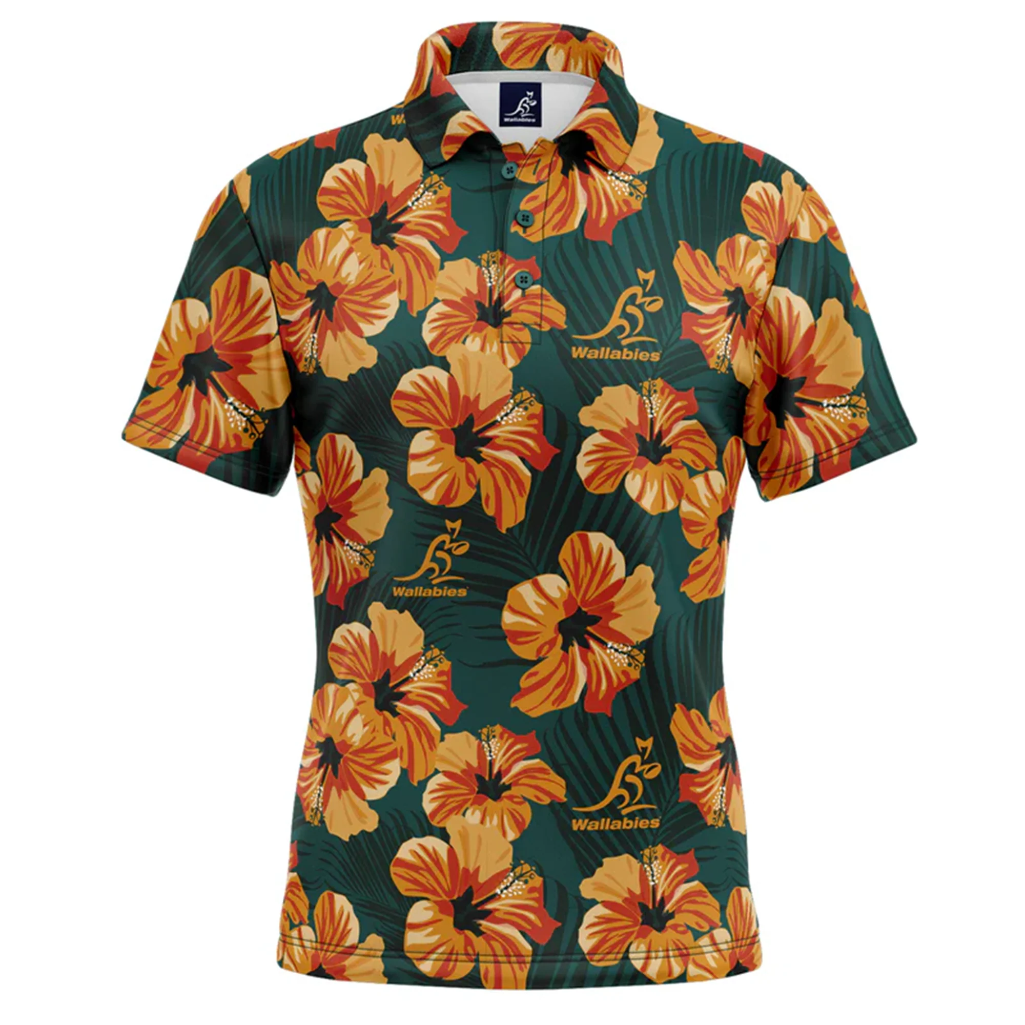 Wallabies "Aloha" Golf Polo by Ashtabula